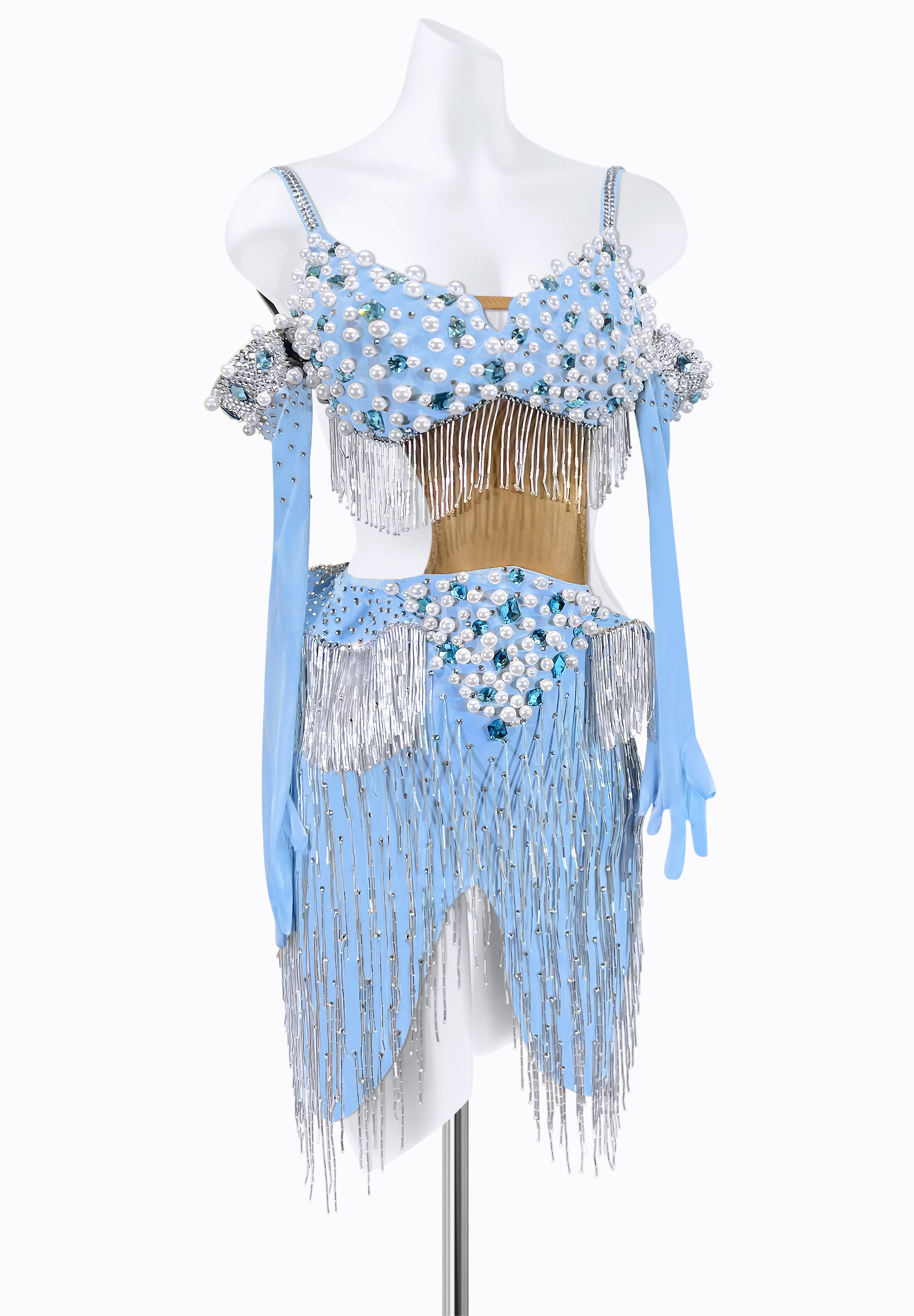 Soft Pearl Latin Dress PR-L225190