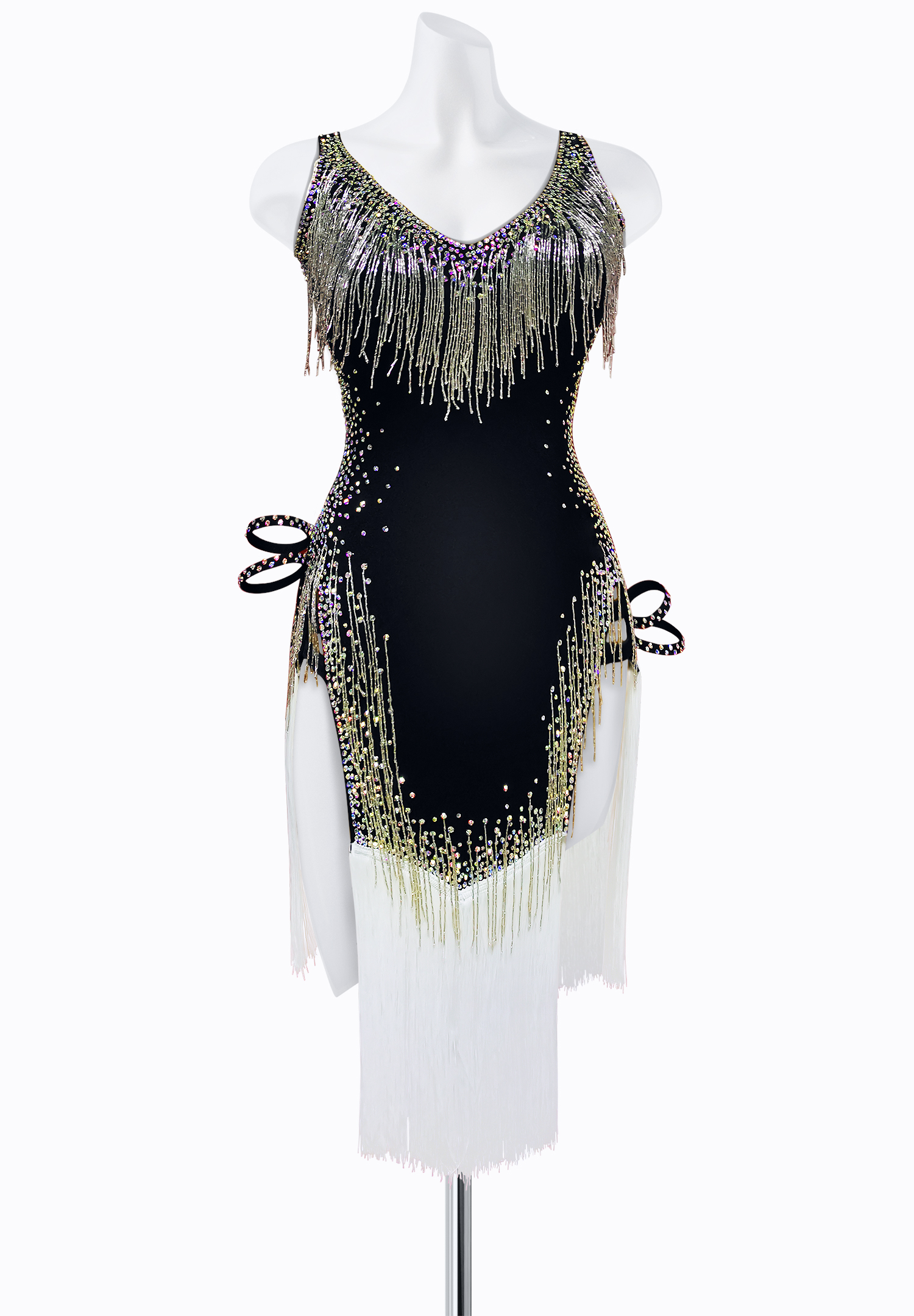 Stellar Fringe Latin Dress AM-L3335