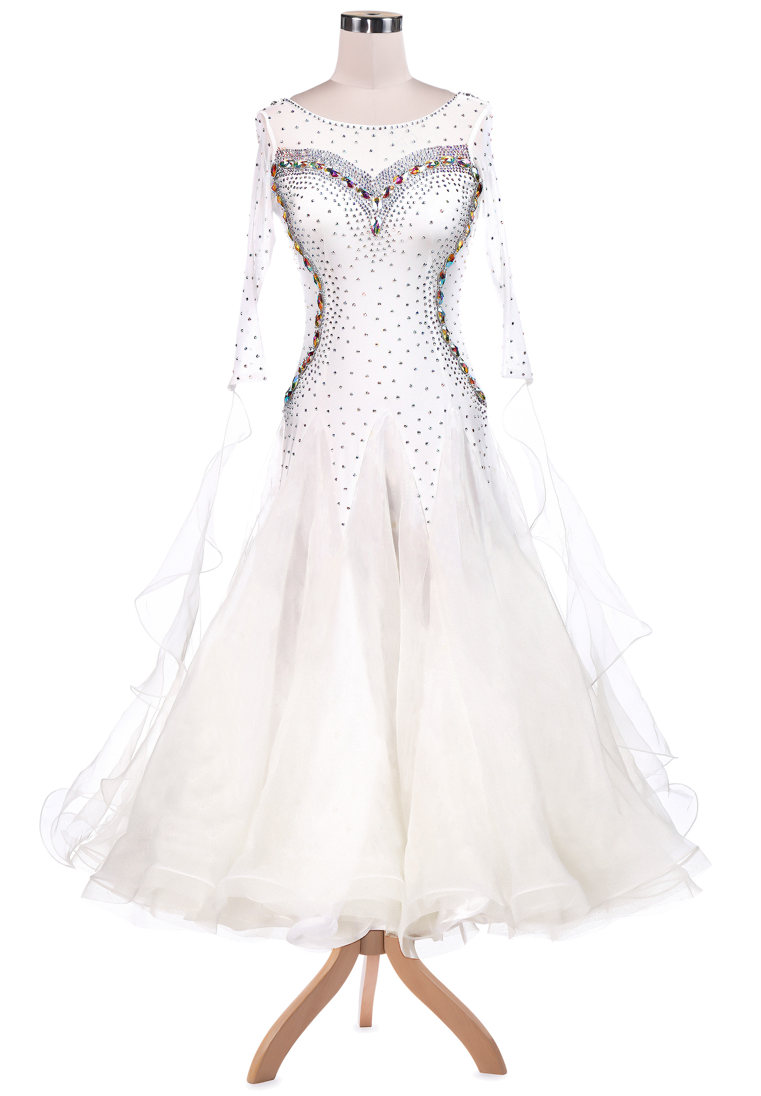 Sweetheart Curvy Sparkle Ballroom Dance Competition Dress VN-A5234