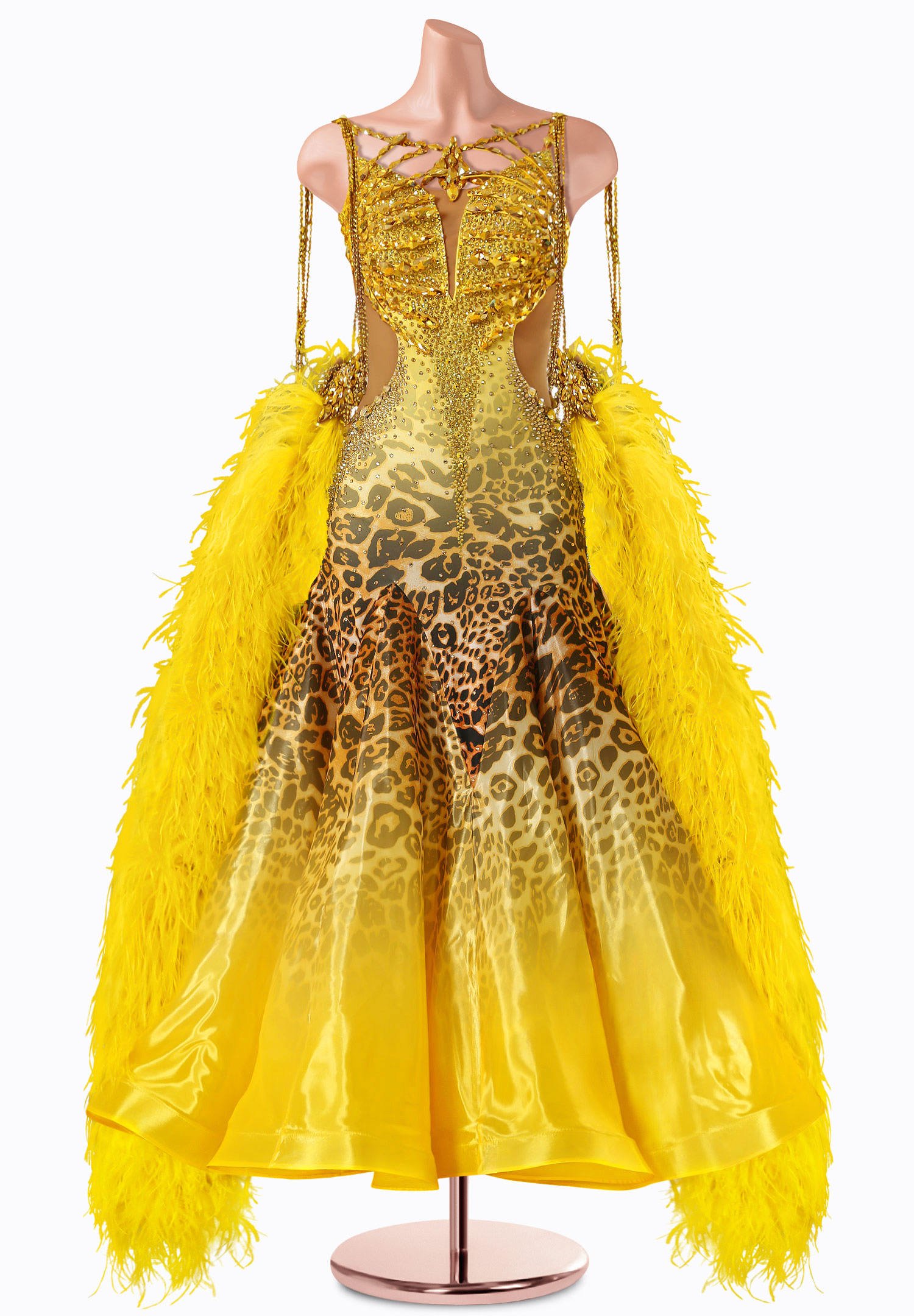 Cobalt Jungle Ballroom Gown TID-BM1157