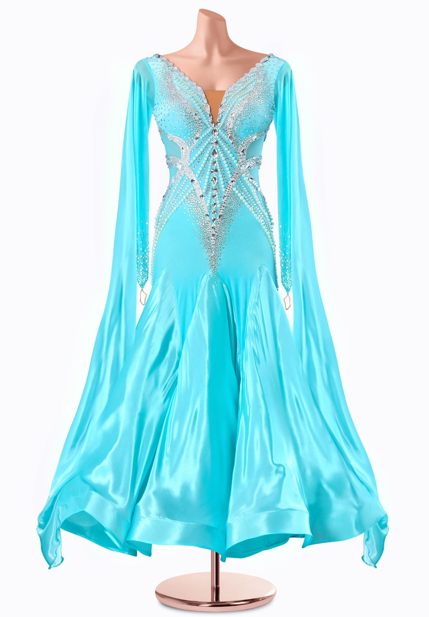 Oceanic Grace Ballroom Gown TID-BM1168