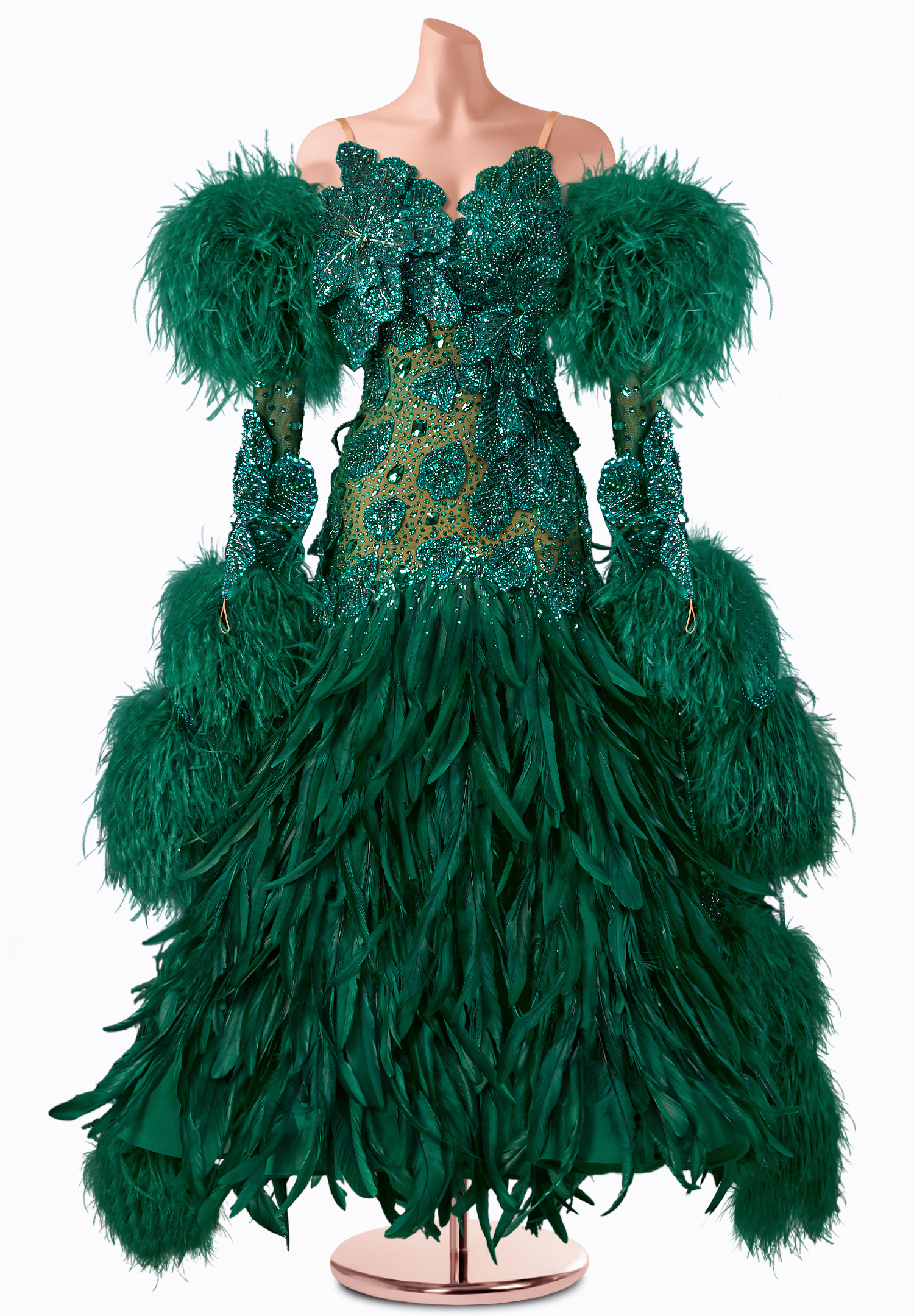 Lush Bloom Ballroom Gown TID-BM1327