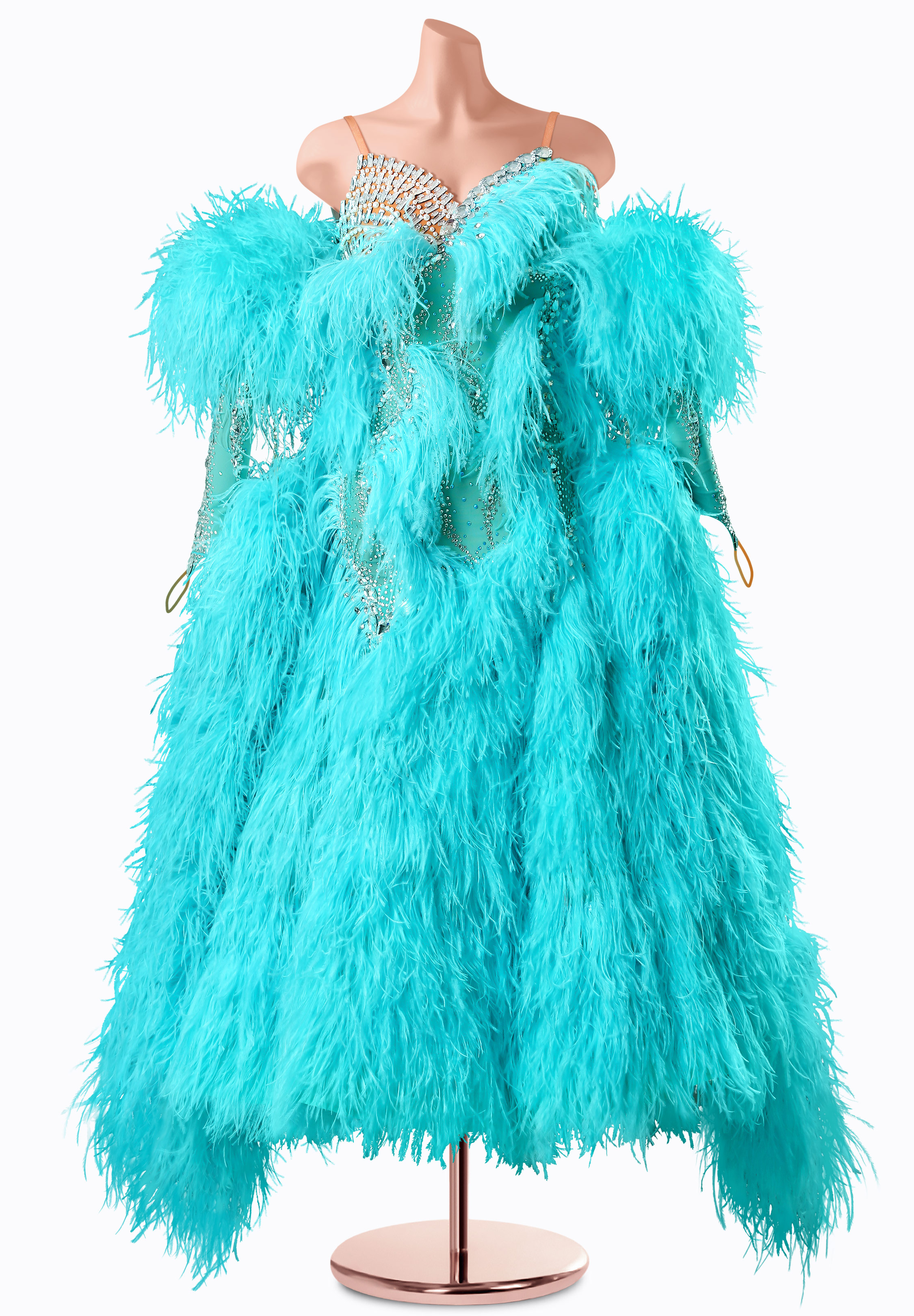 Tranquil Twirls Ballroom Gown TID-BM1350