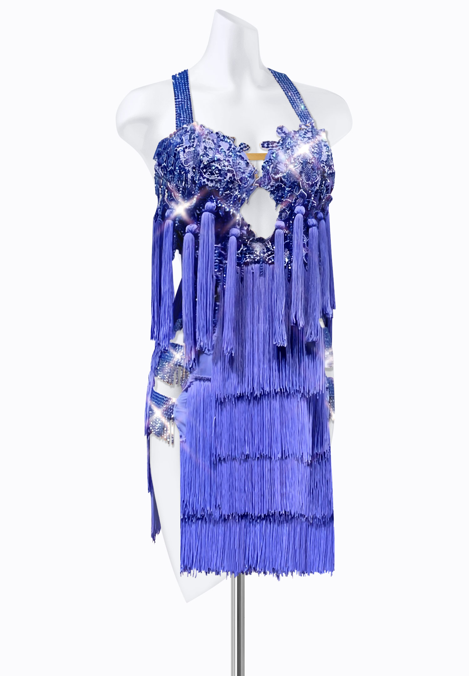 Tassel Shine Latin Dress PR-L215121