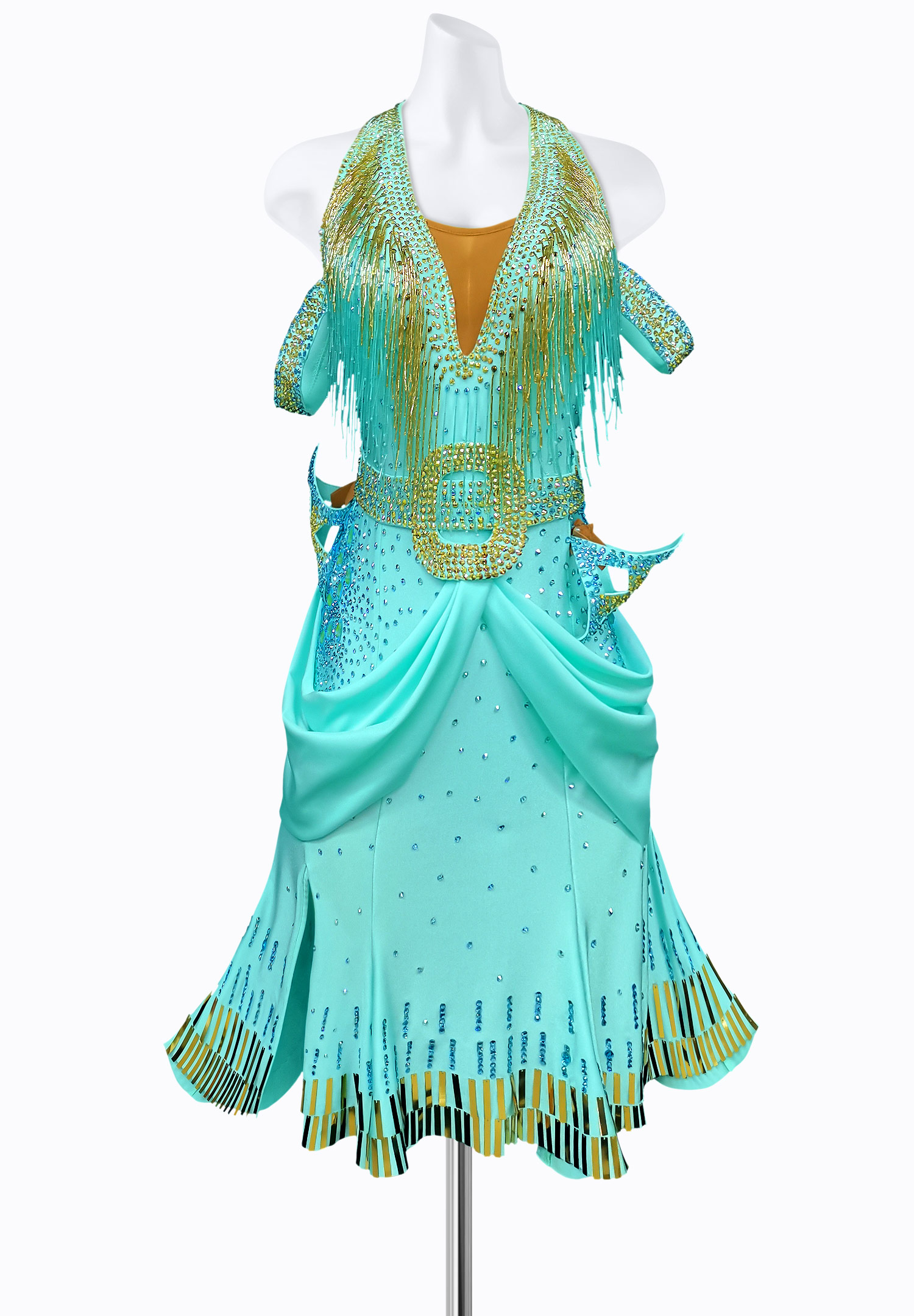 Tranquil Fringe Latin Dress AM-L3320