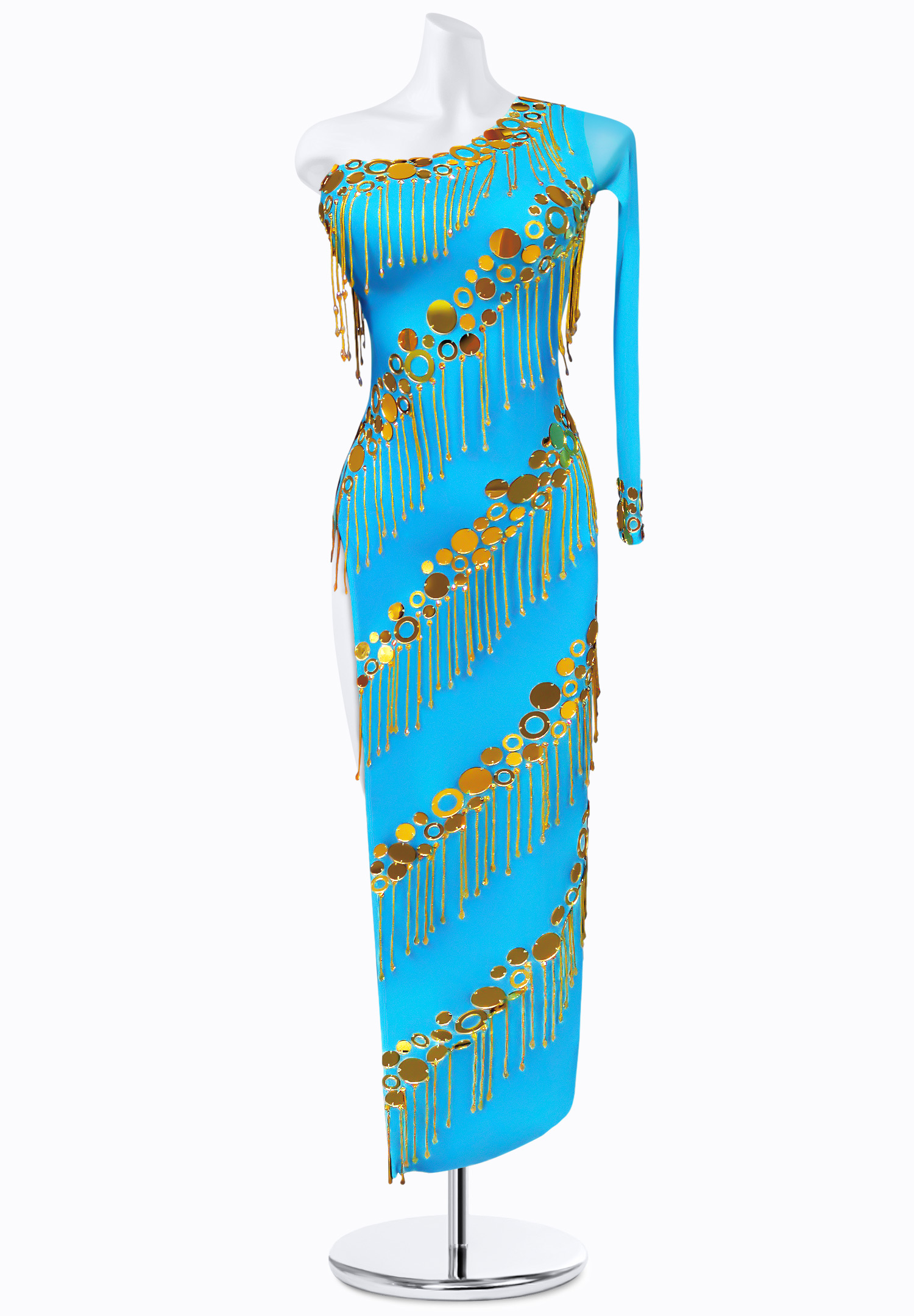 Tranquil Fringe Latin Dress AM-L3514