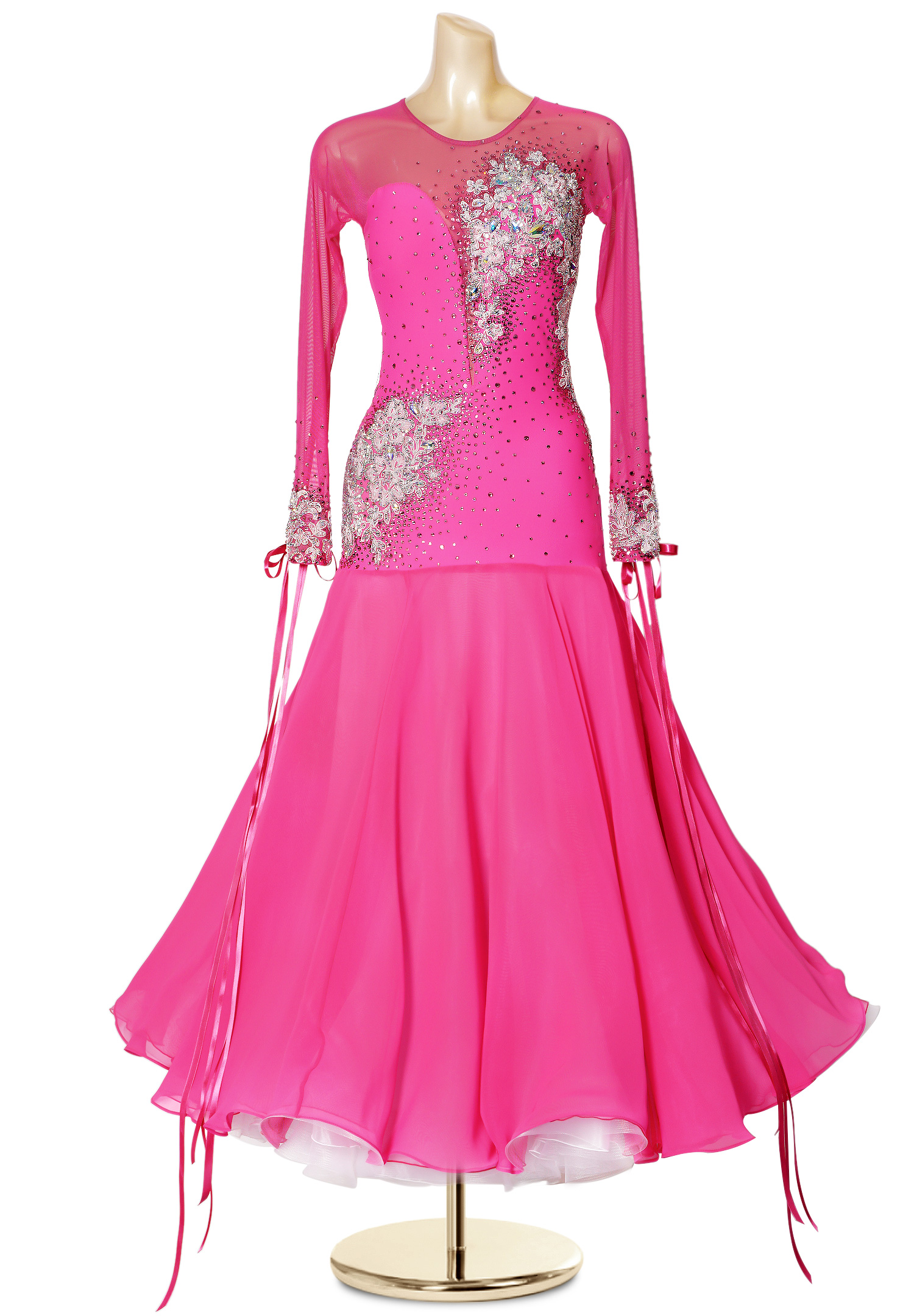 Transcendent Embroidery Ballroom Dance Dress PC-WB190332