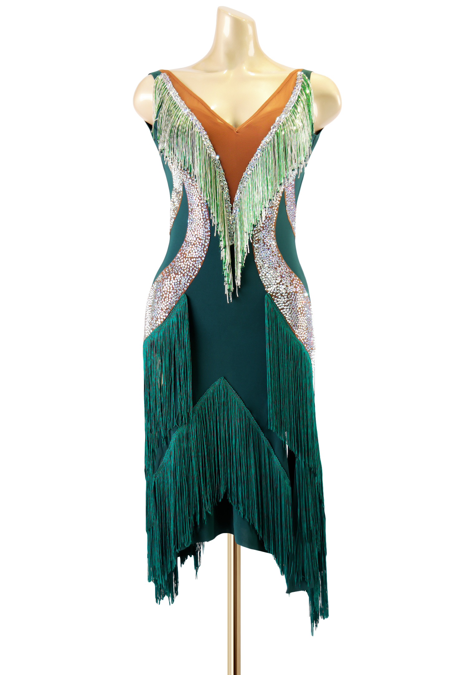 Tribal Fringe Latin Competition Dress PC-WL18017