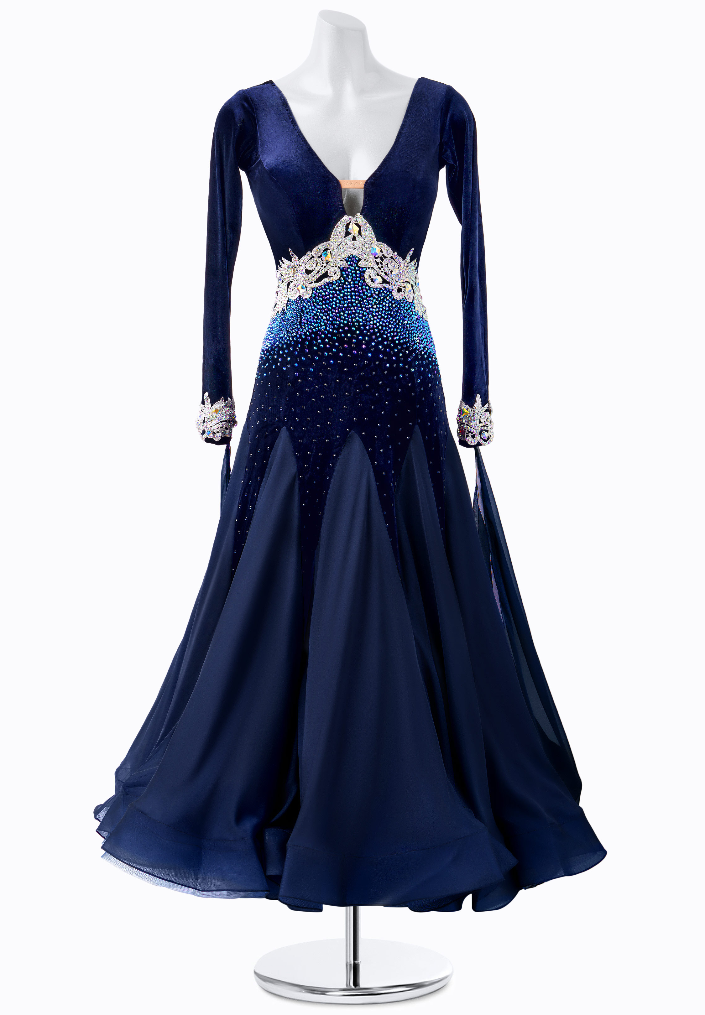 Velvet Crystal Ballroom Gown PR-B210060