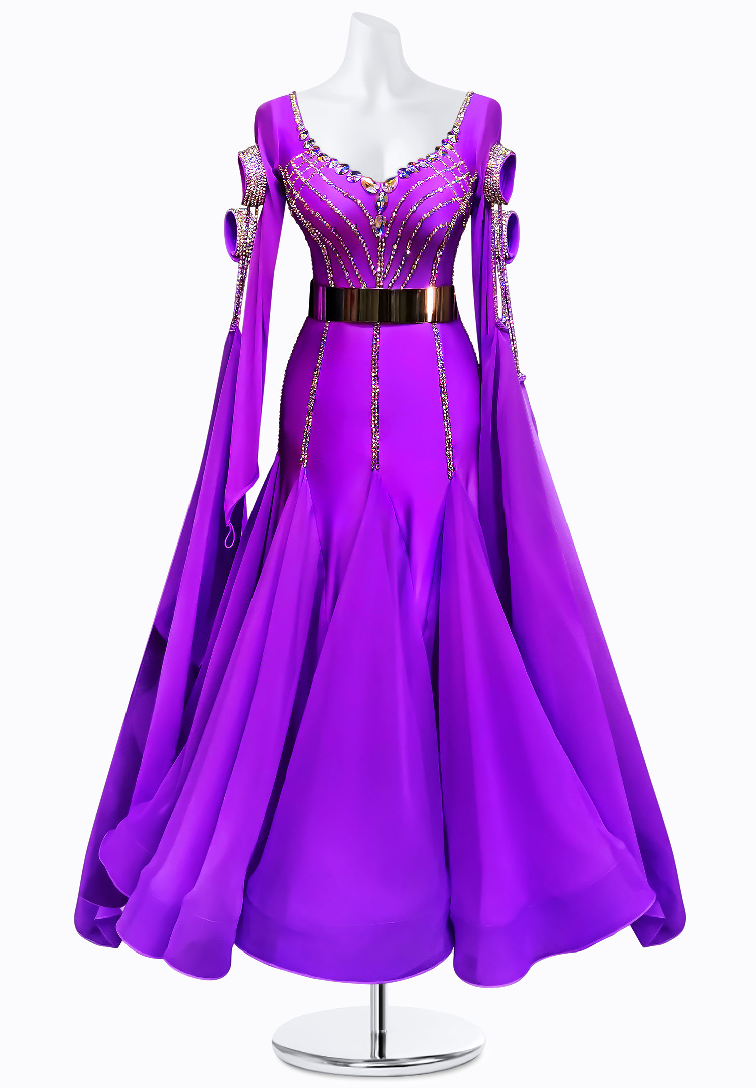 Violet Passion Ballroom Gown AM-B3227