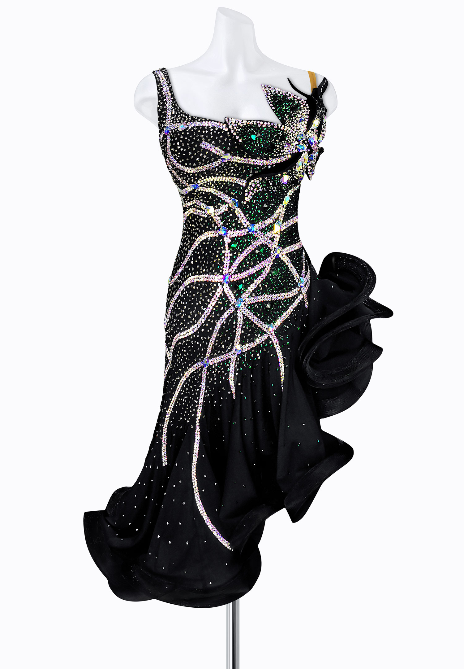 Wicked Floral Latin Dress AM-L3135