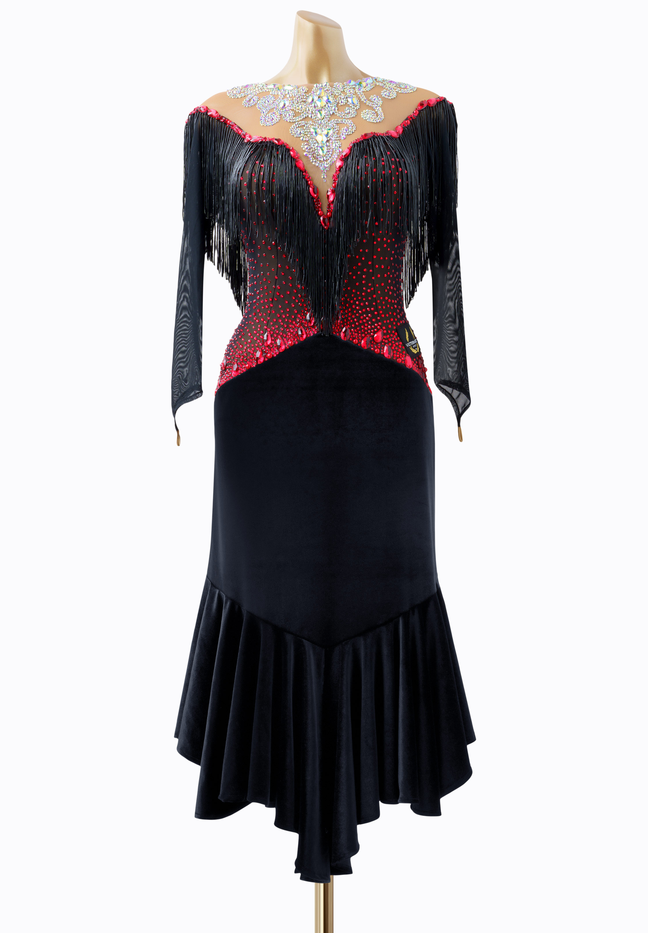 Wicked Fringe Latin Dress VB-L22018