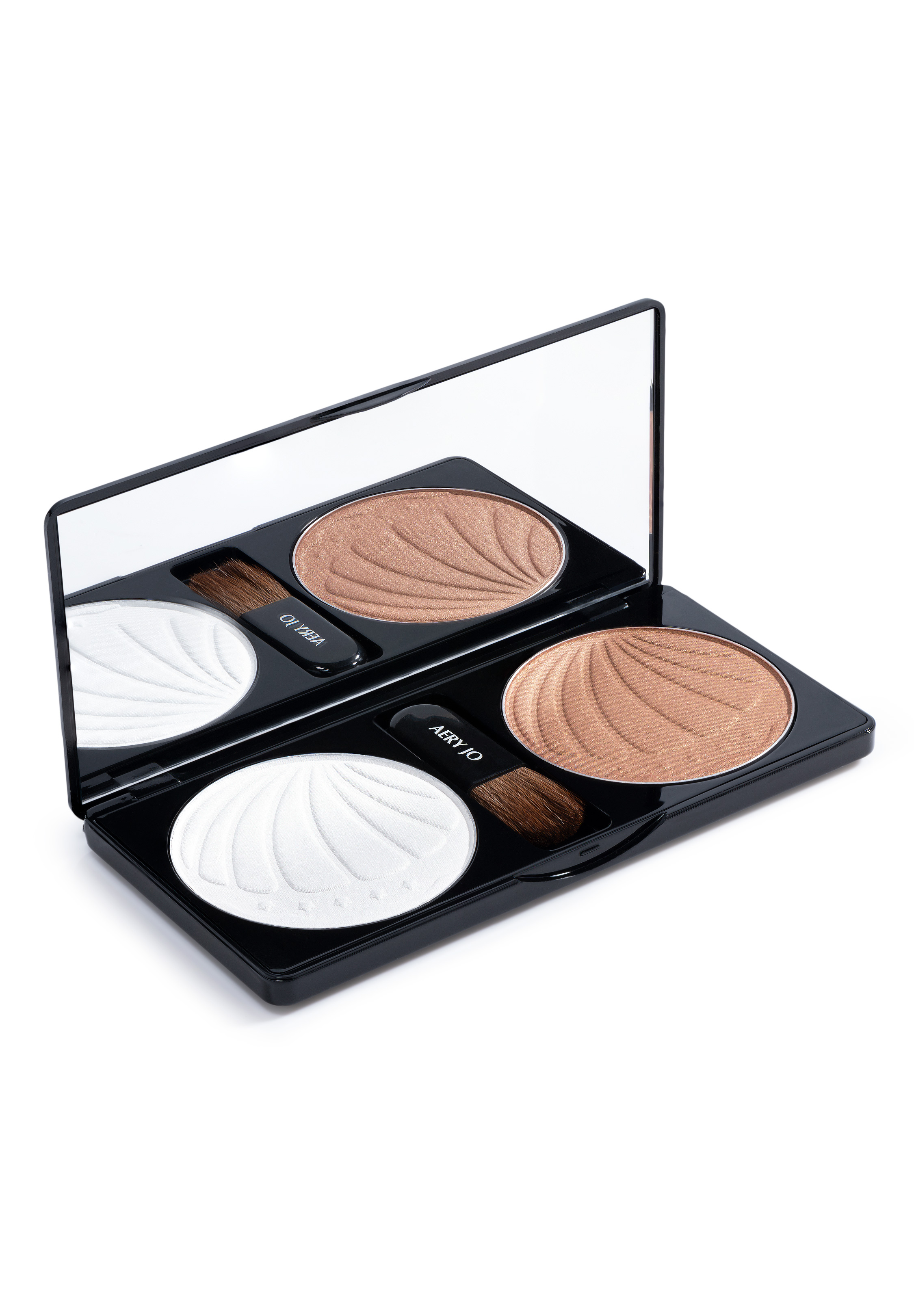 Aery Jo Shimmer Powder Set (2 Colors)-01 White & 02 Bronze