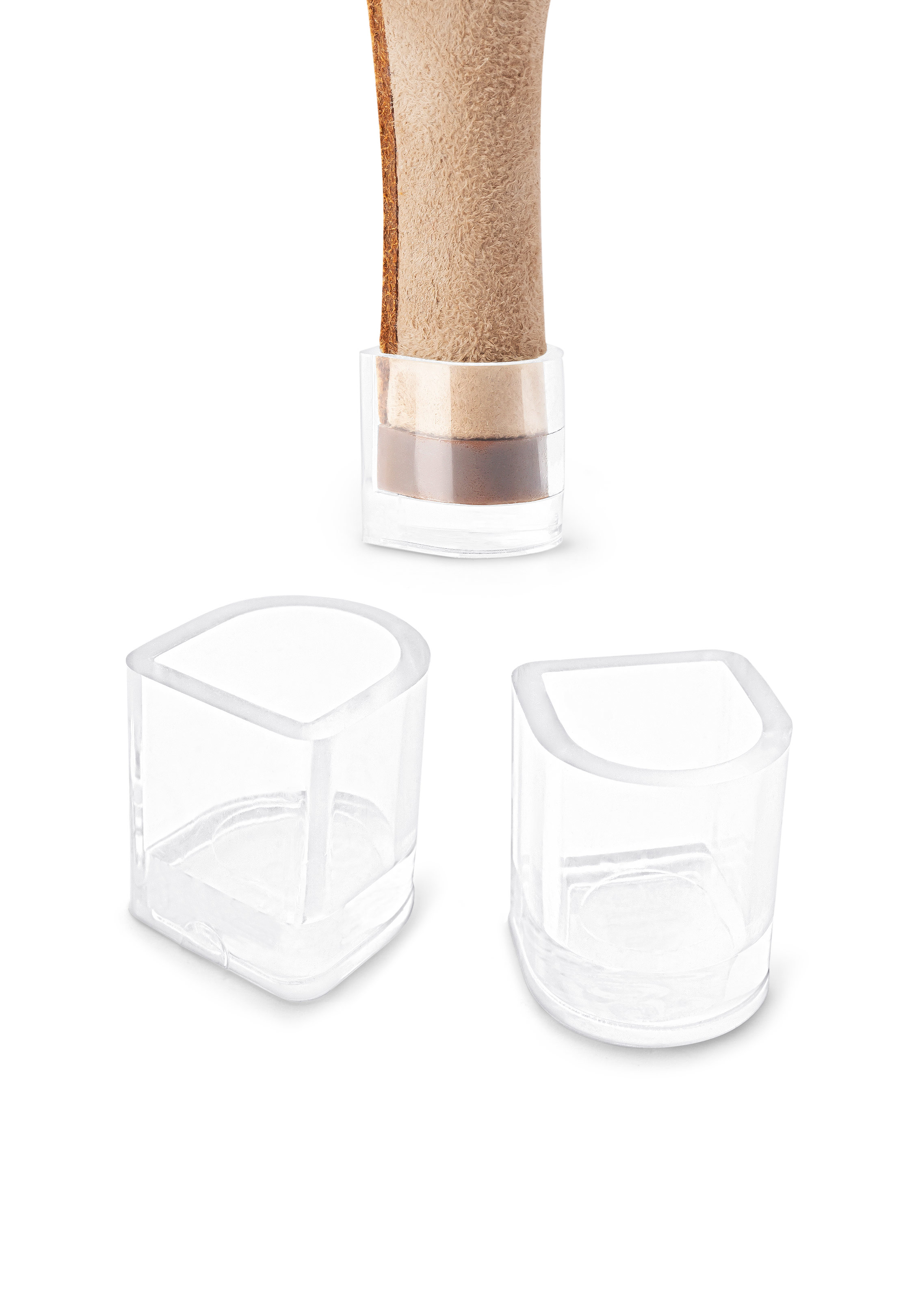 Heel Cup For Aida Shoes by GA (3 Pairs)-2.5 Slim-Clear Base