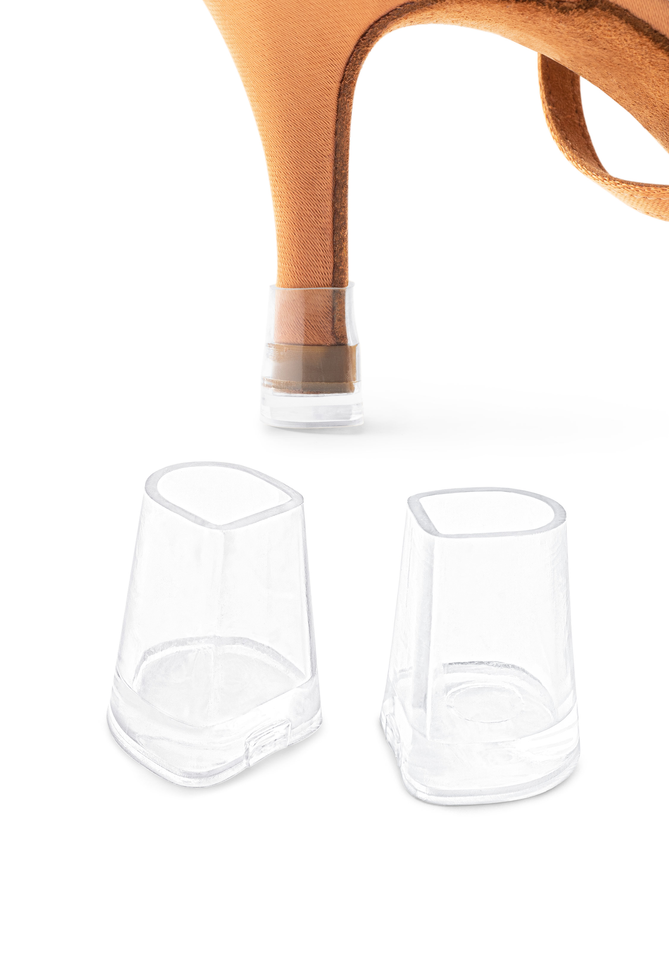 Heel Cup For Nueva Epoca Shoes by GA (3 Pairs)-7 cm-Clear Base