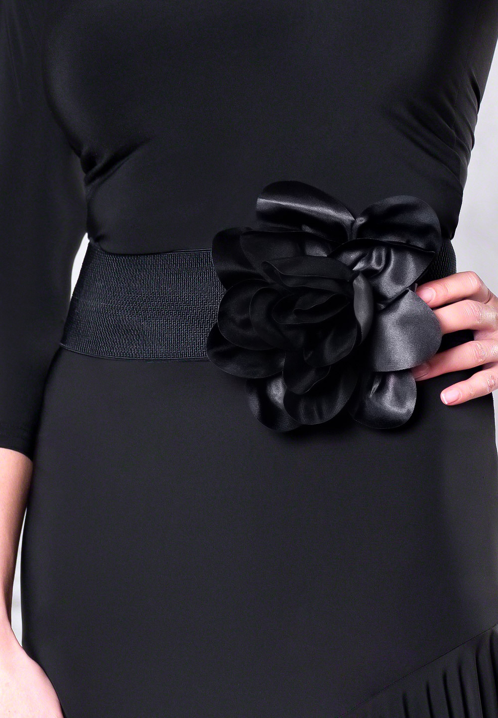 Dance America B001 - Floral Belt-Black