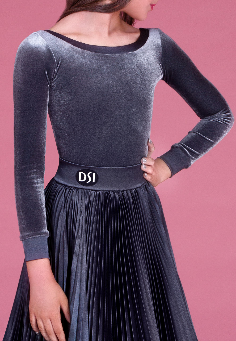DSI Juvenile Smooth Velvet Leotard 1099-Hematite
