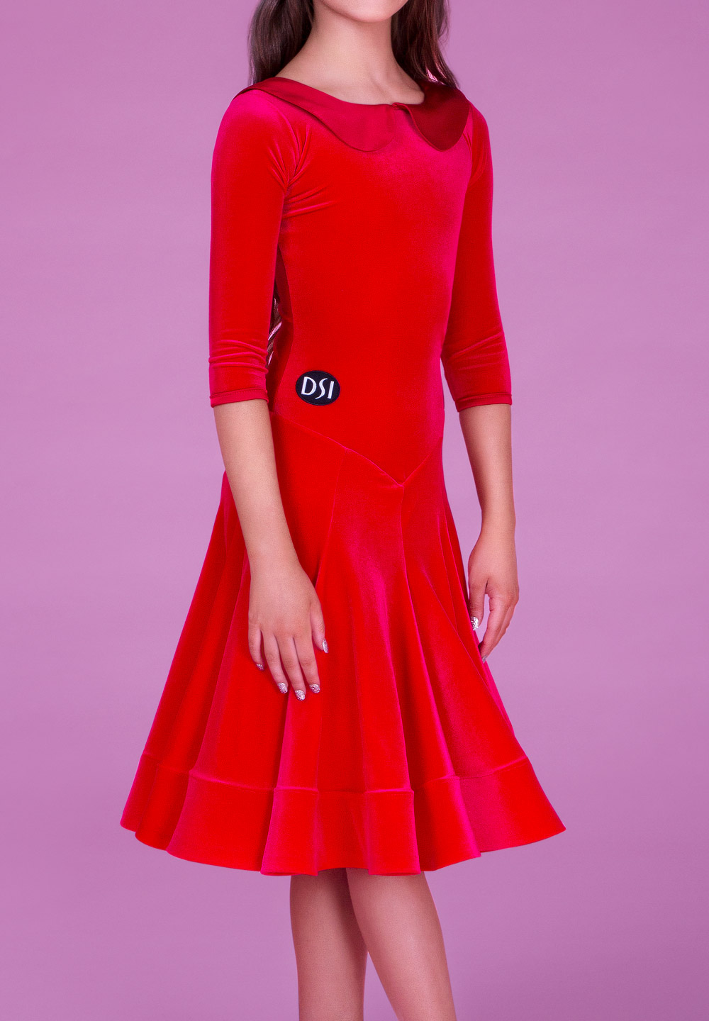 DSI Piper Juvenile Dance Dress 3121-Flamenco Smooth Velvet