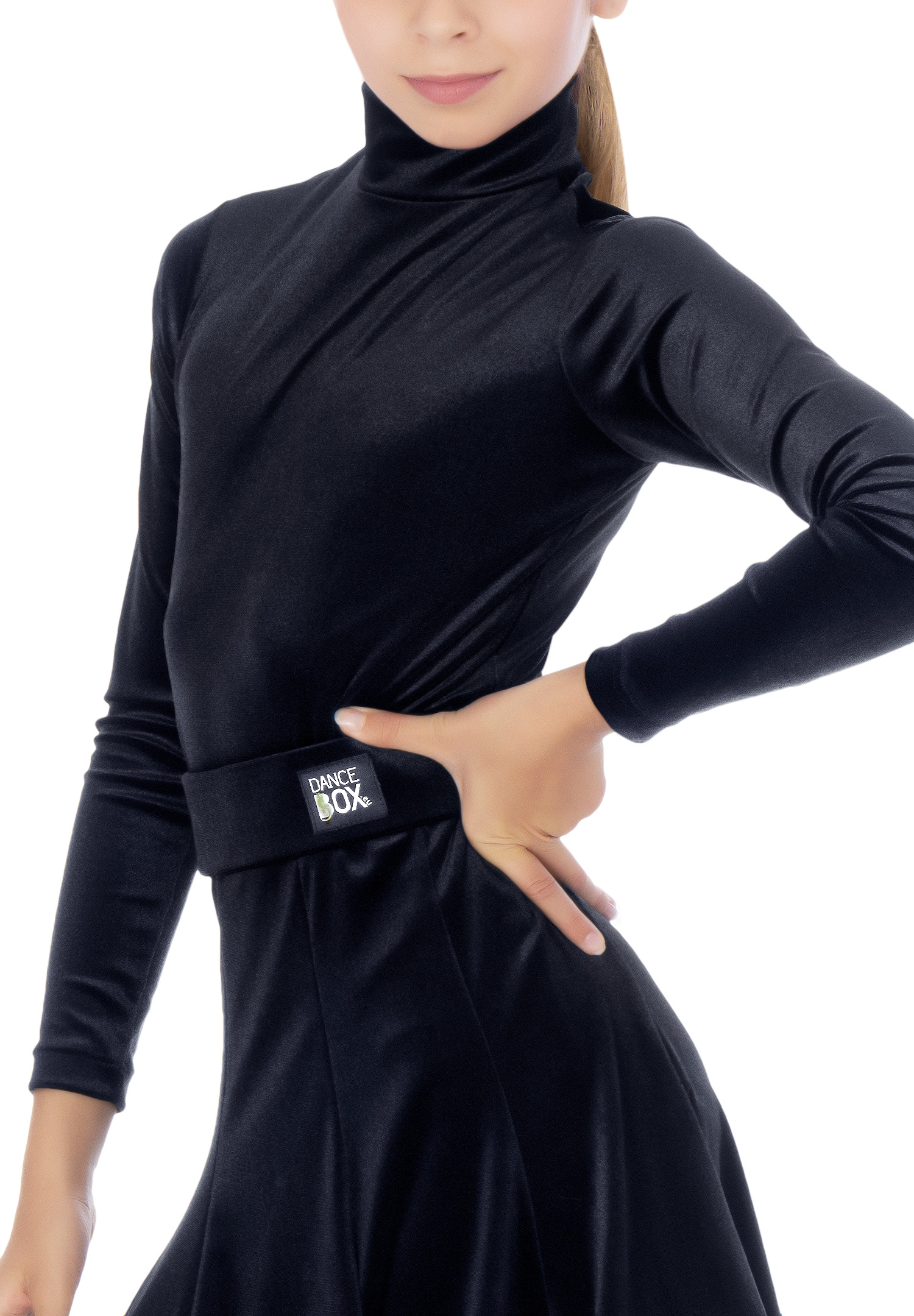 Dance Box Juvenile Nicki Velvet Body G20120005-01 Black
