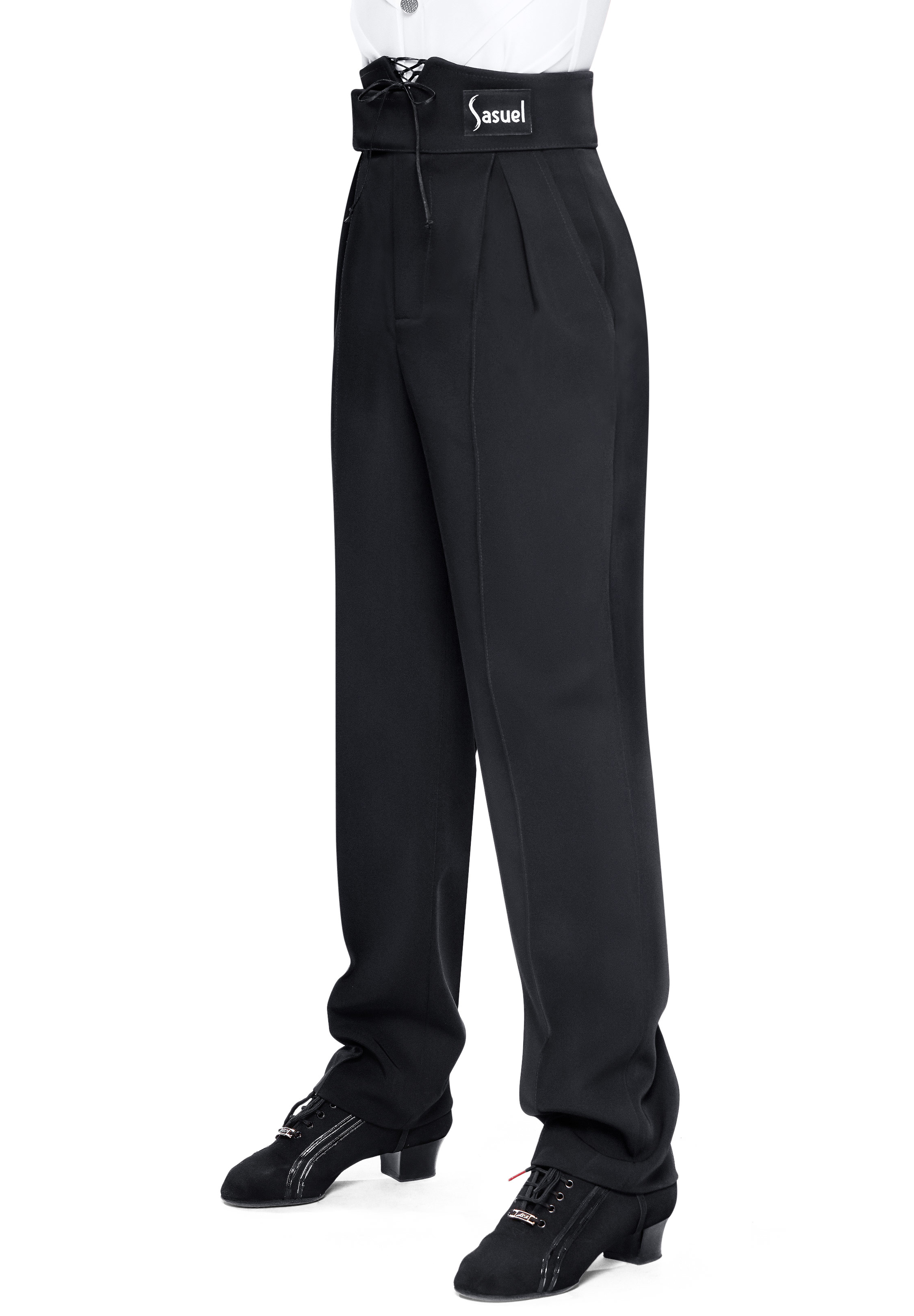 Sasuel Boys Junior Latin Trousers w/ Corset-Black