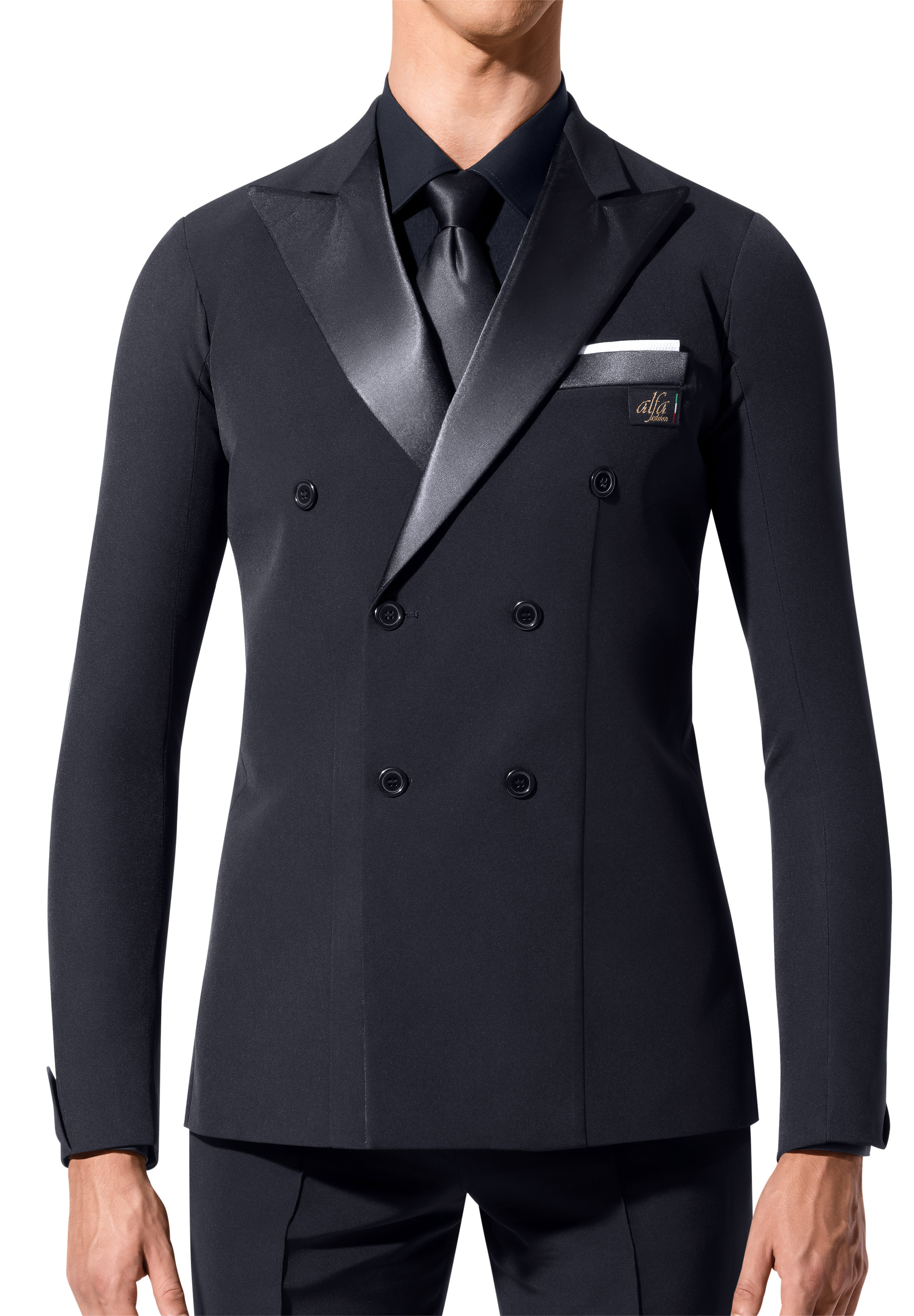 Alfa Mens Ballroom Dance Jacket JNS-Black