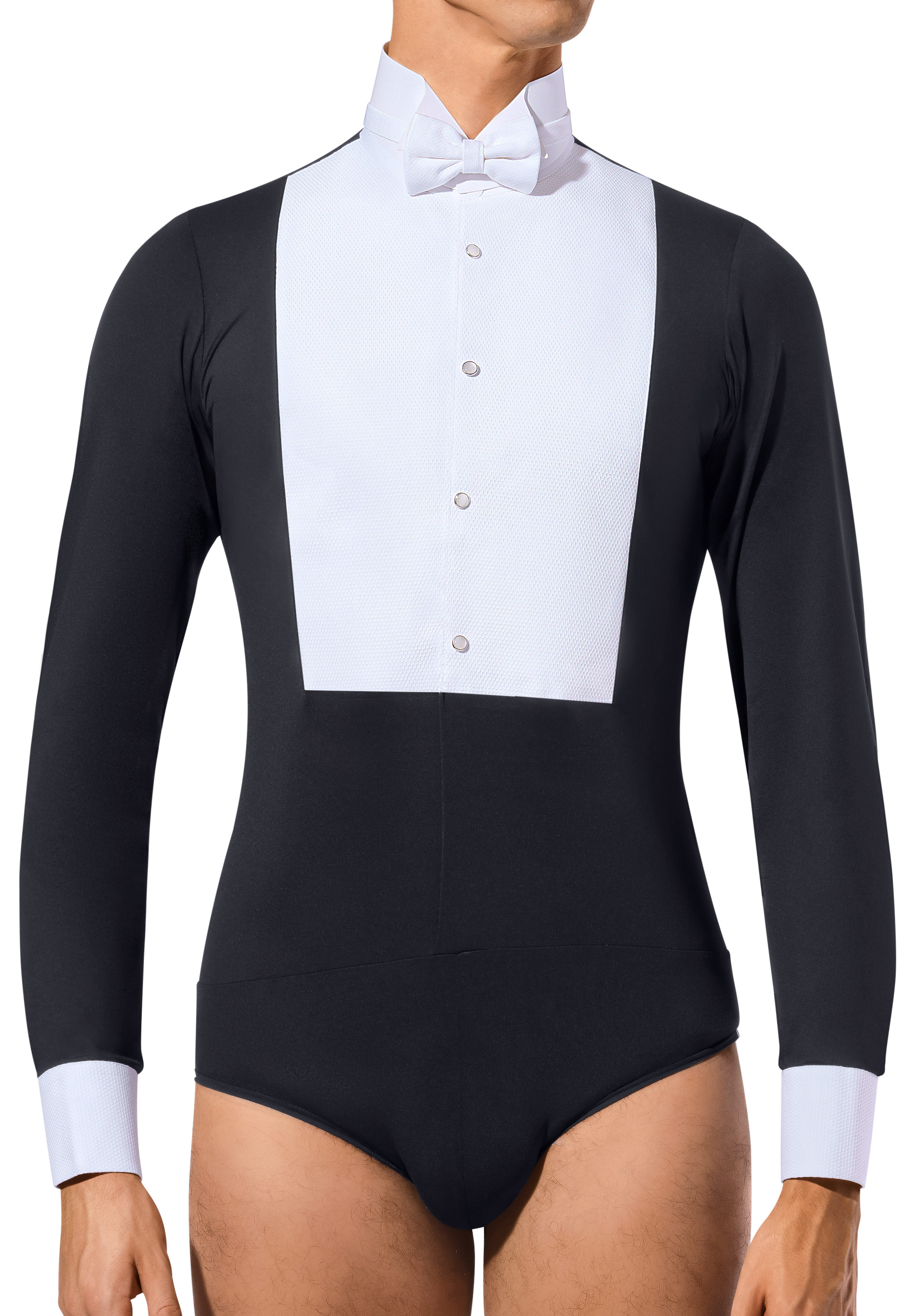 Alfa Mens Ballroom Stretch Shirt FSB-Black