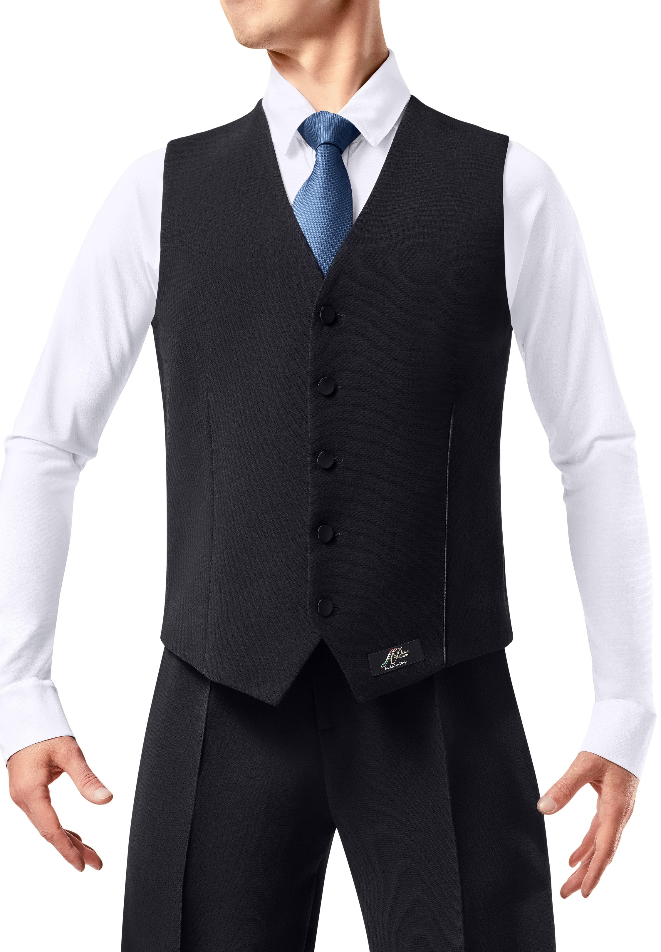 Armando Mens Ballroom Vest 00023-Black