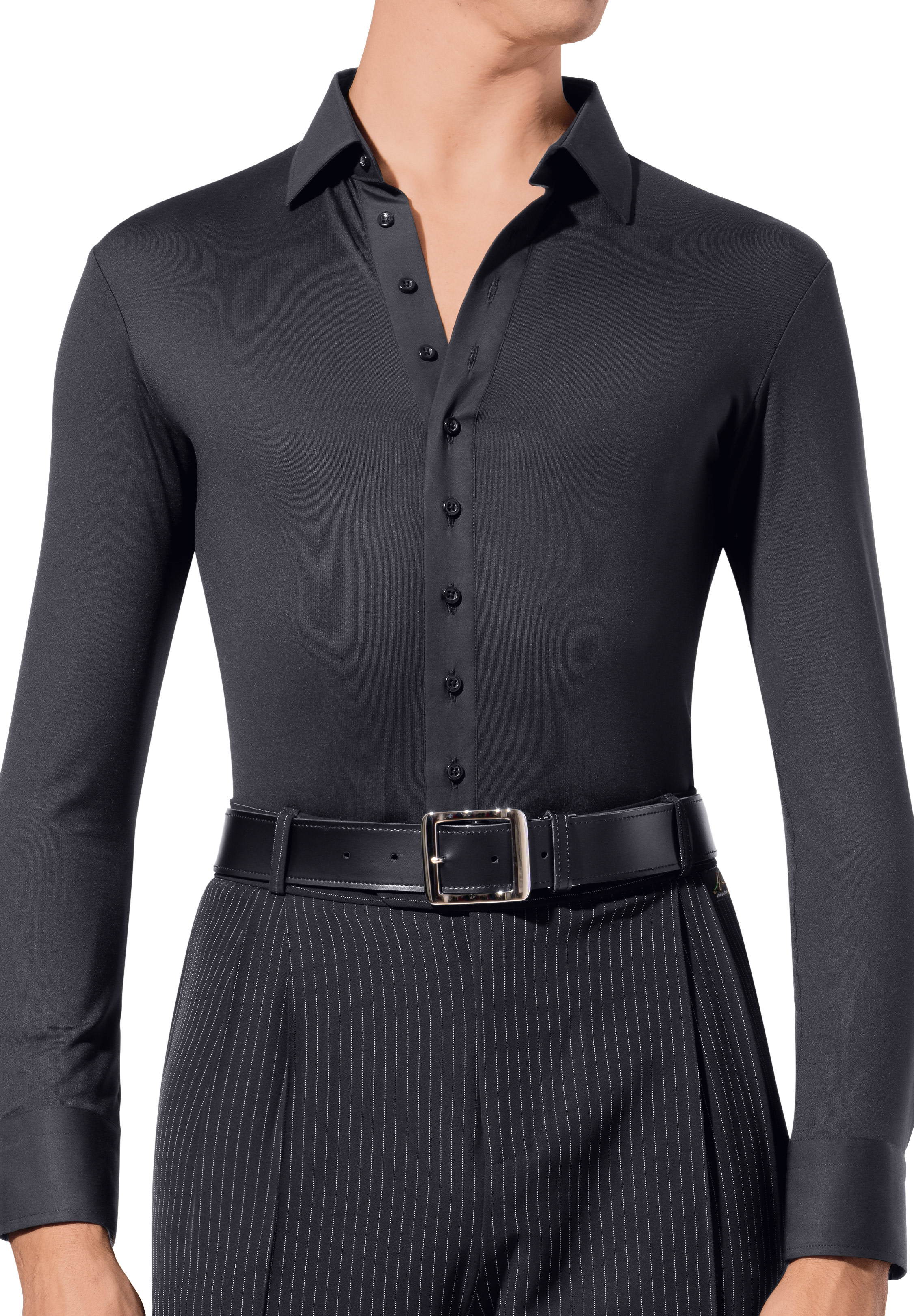 Armando Mens Basic Ballroom Shirt 00072-Black