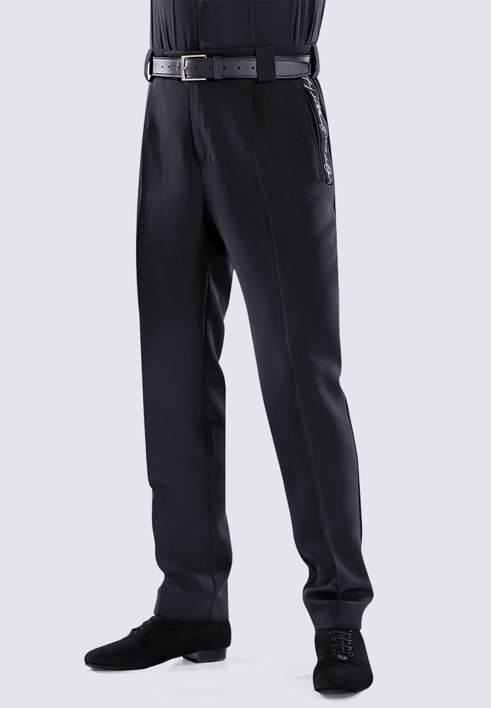 Maly Mens Giorgio Latin Dance Trouser JL232402-Black