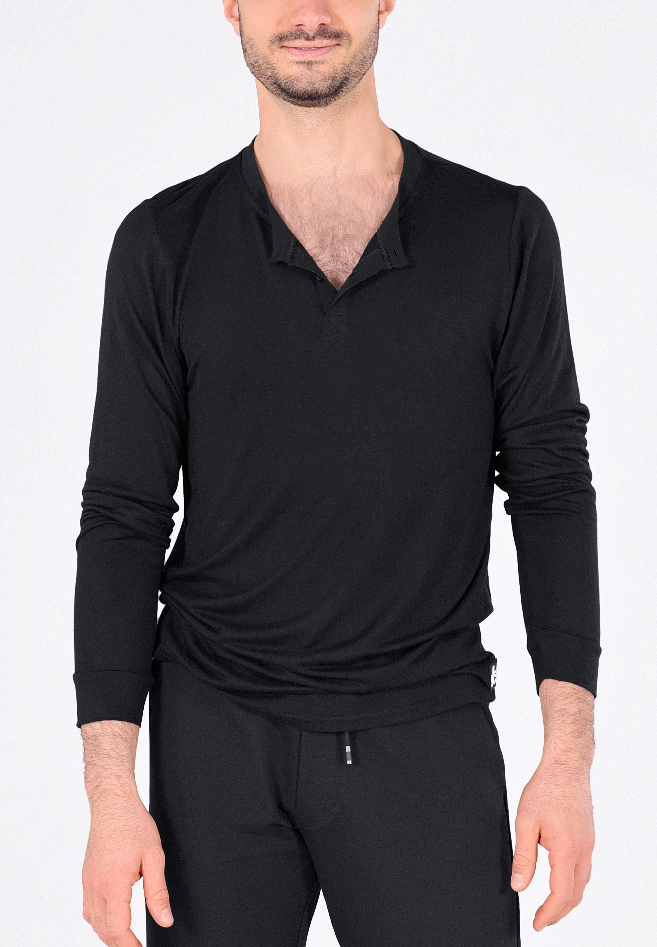Maly Mike Mens Dance Shirt LC252101-Black