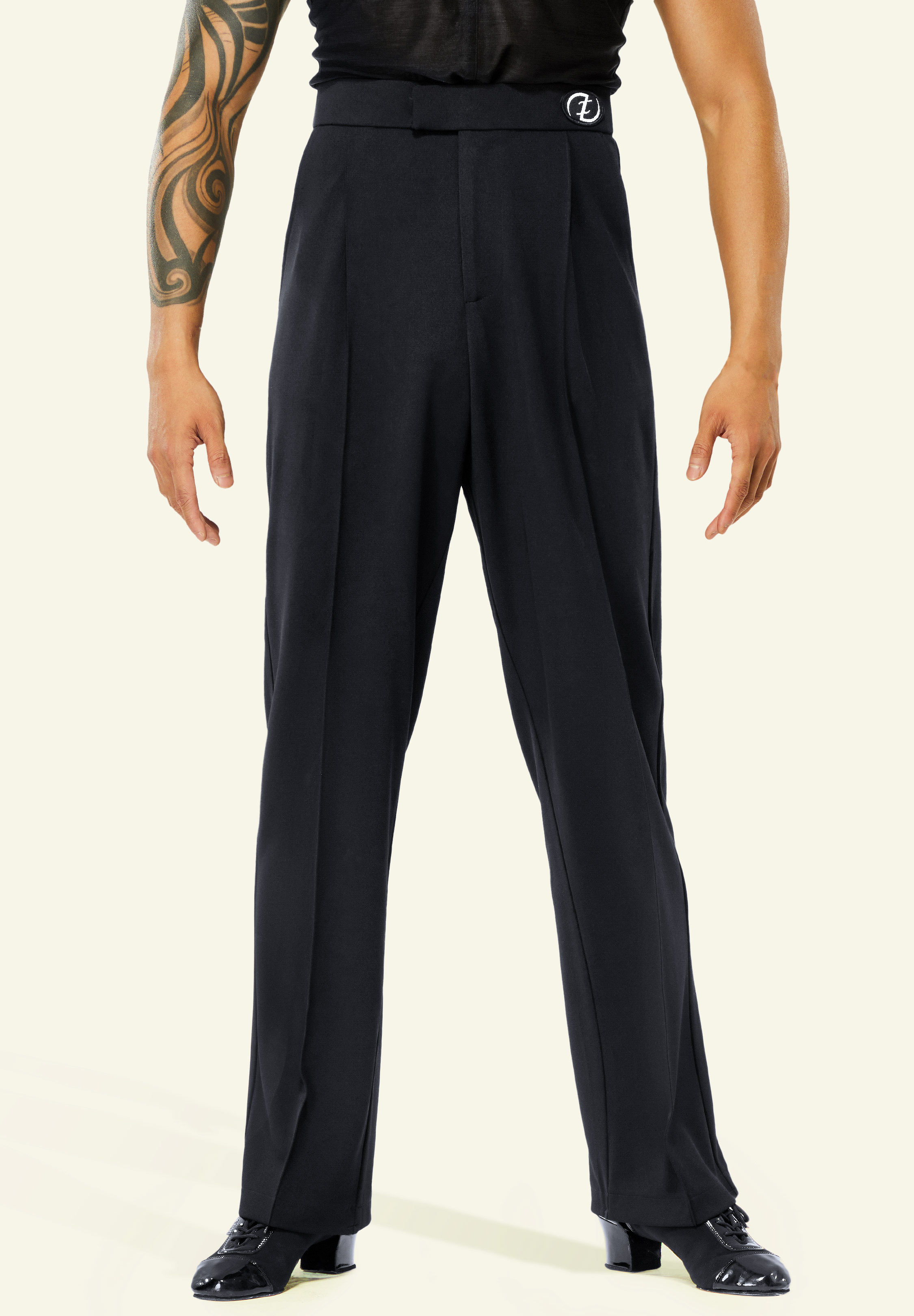 TDANCE Men’s Modern High-Waisted Pants No.2-Black