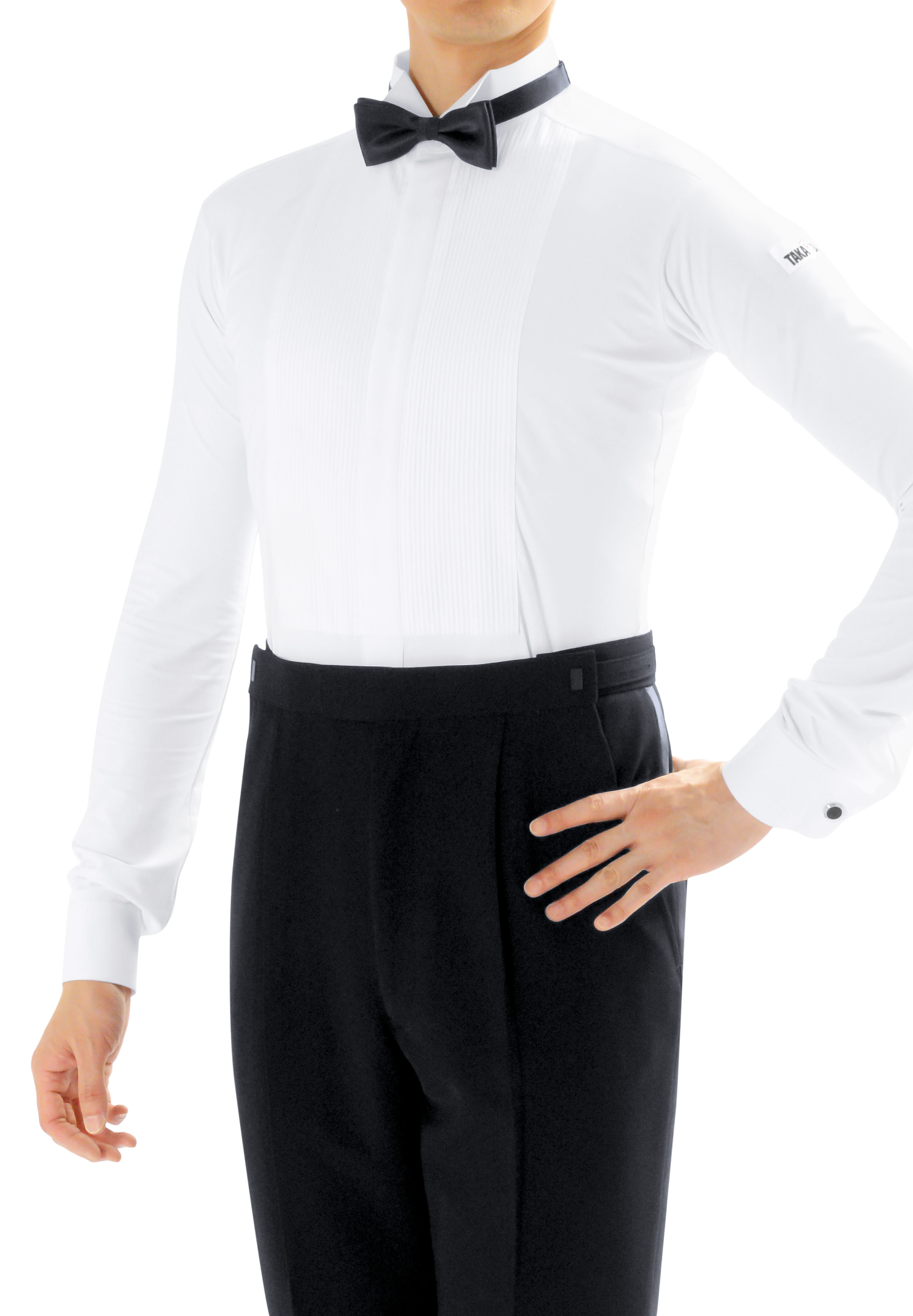 Taka Mens Ballroom Tuxedo Shirt MS343A-White