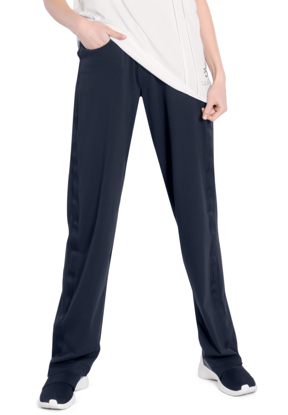 Maly Ladies Drawstring Practice Dance Pants LC192401-Black