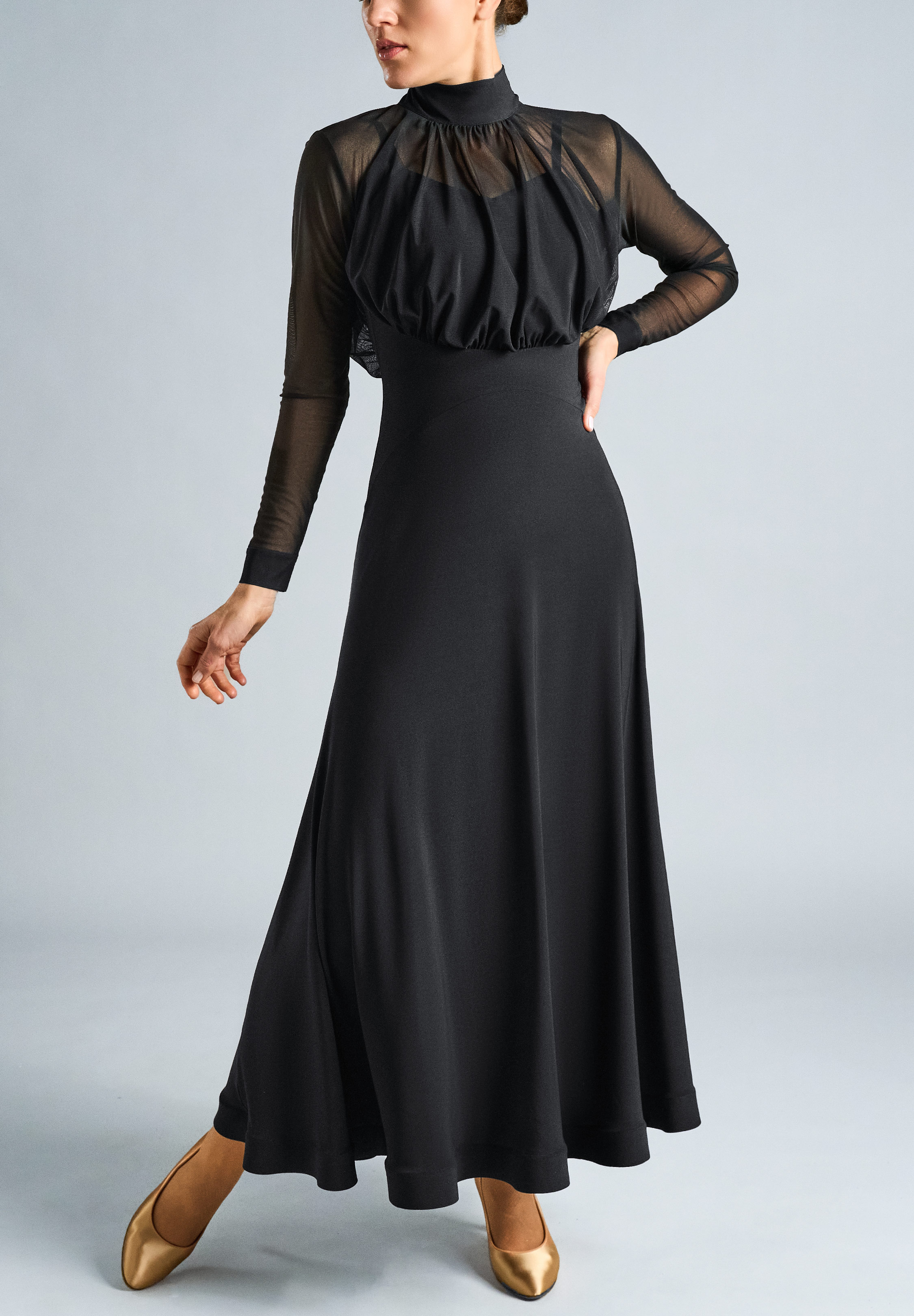 Chrisanne Clover Meredith Ballroom Dress-Black
