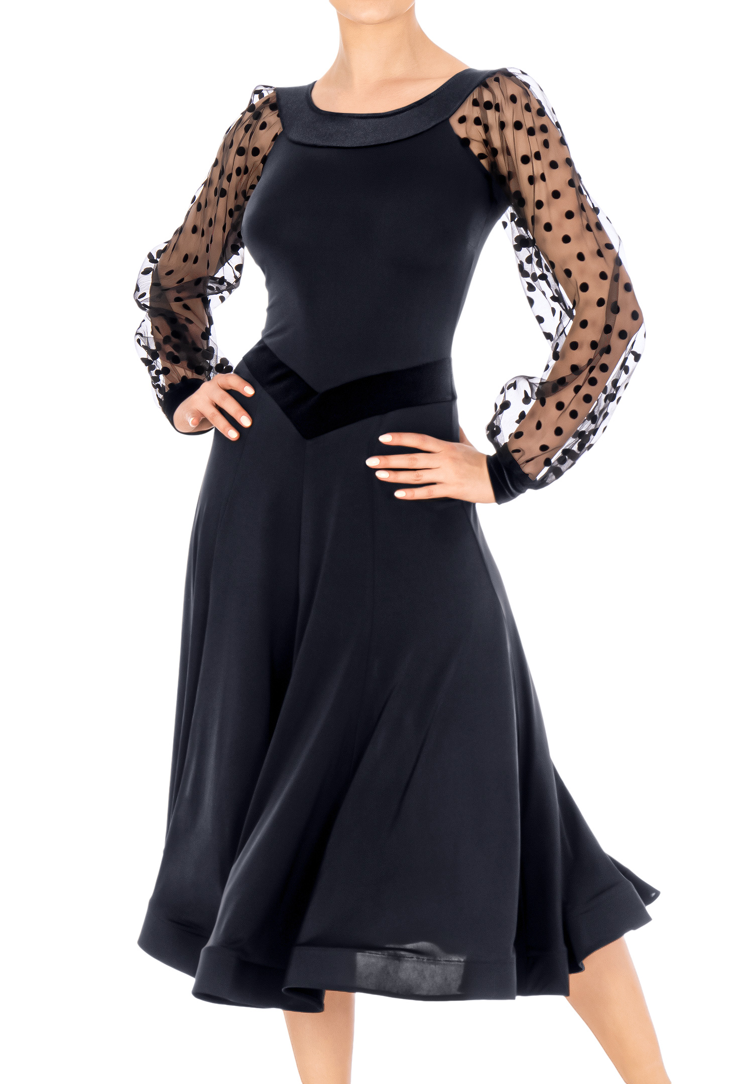 Dance Box Cannes Ballroom Dress P20120016-01 Black