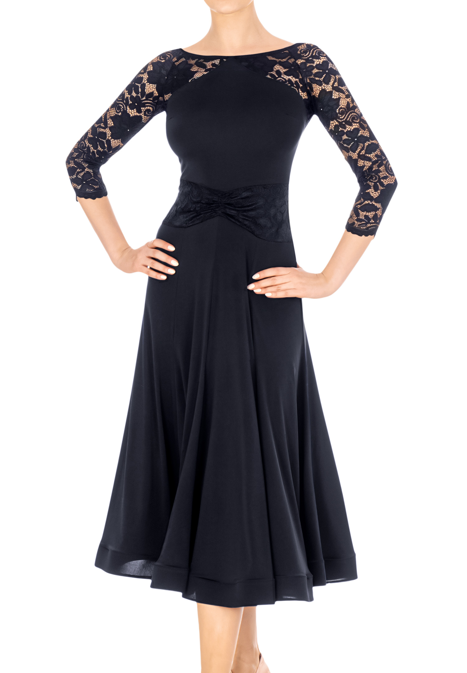 Dance Box Versailles Ballroom Dress P20120004-01 Black