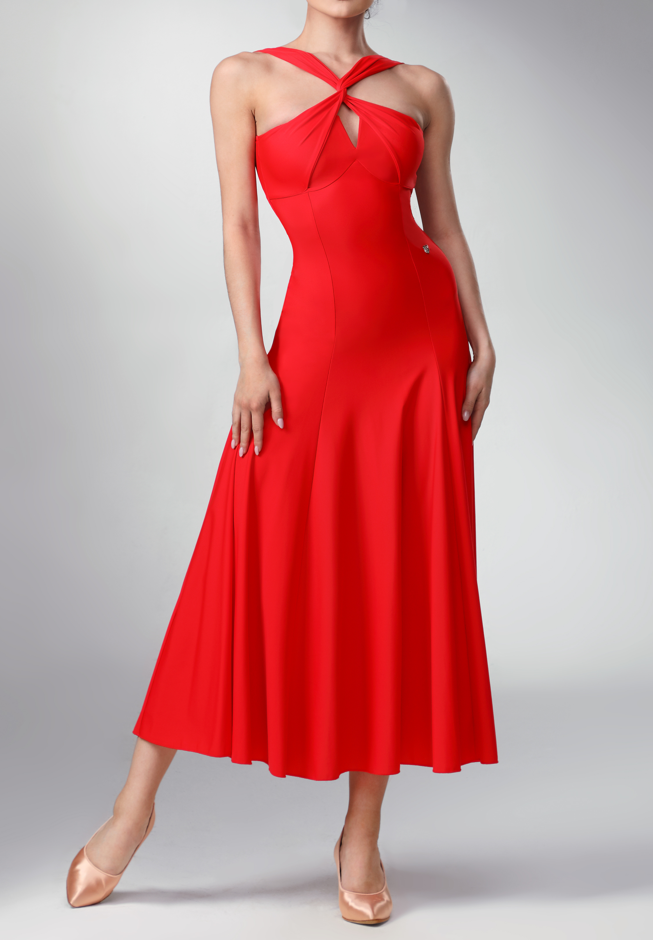 TID Twisted Desire Smooth Dress M361-Red