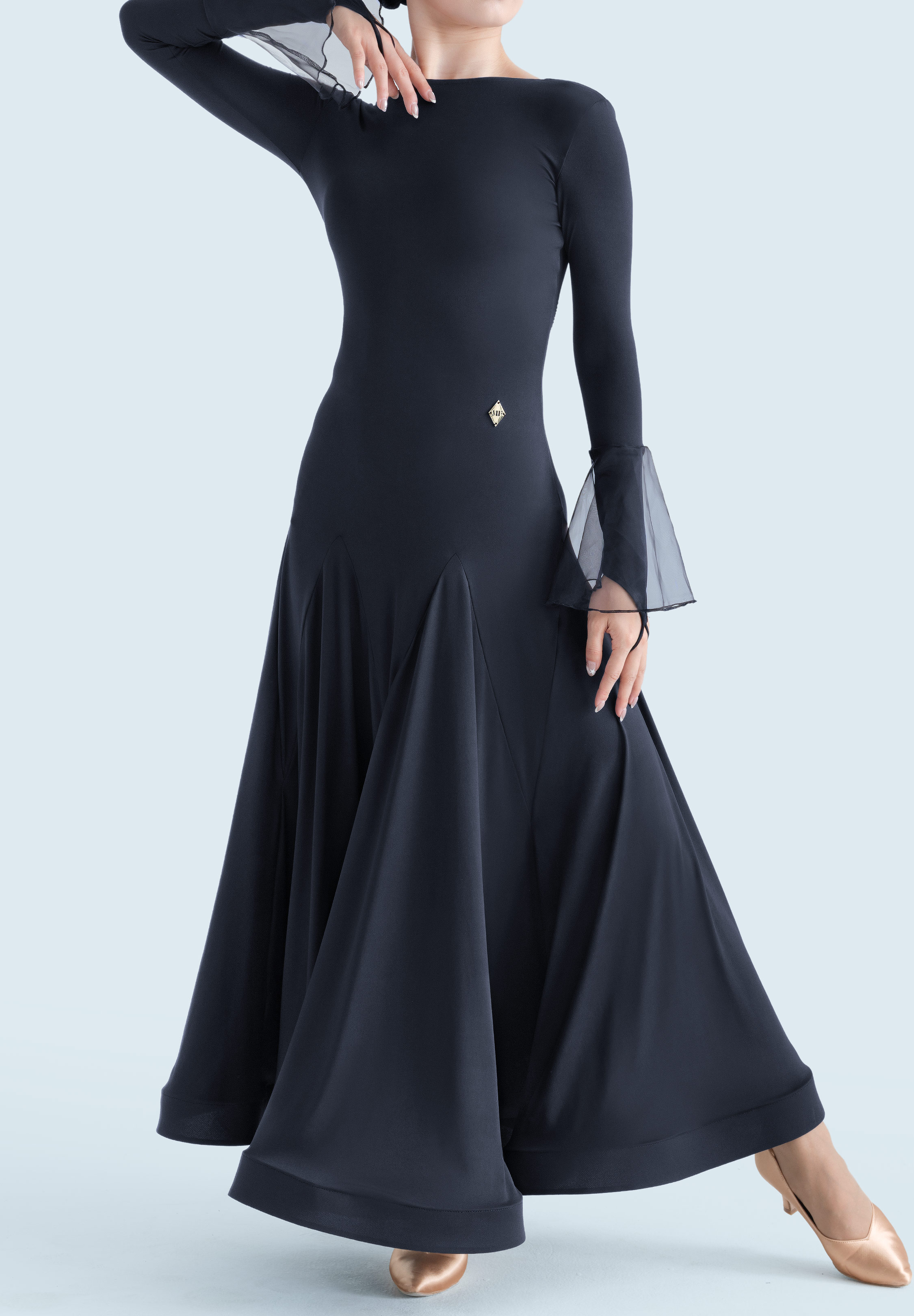 MF Dark Mirage Ballroom Dress M358-Black