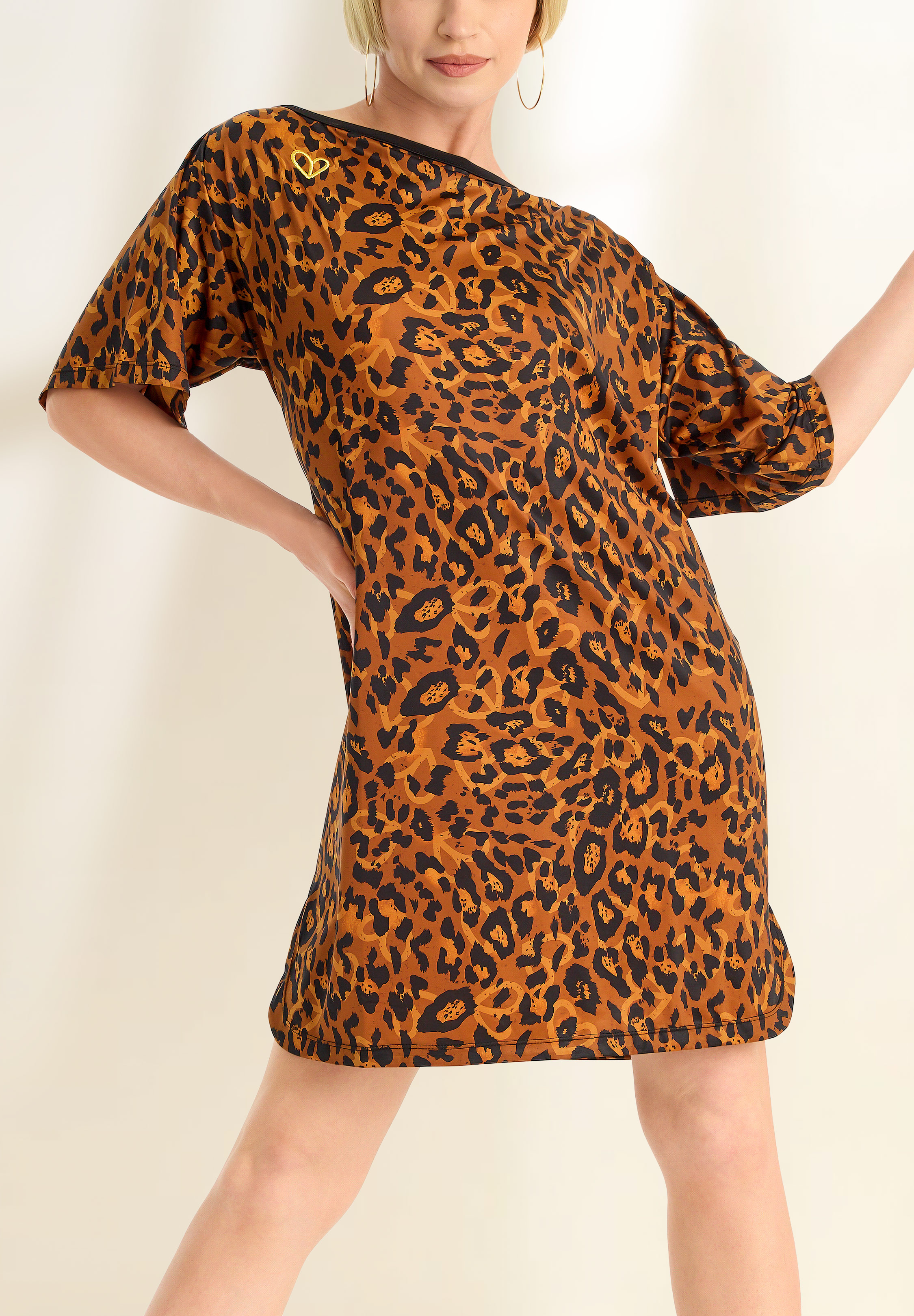 Gio Mio Milo Womens Latin Dress GM0893-Leopard