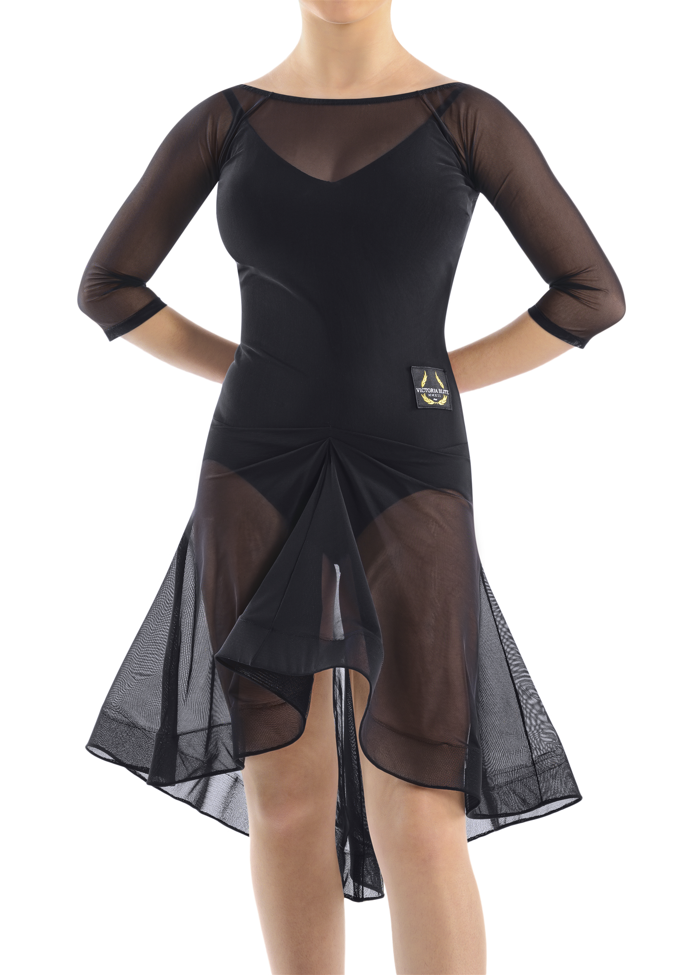 Victoria Blitz Naomi Sexy Latin Dress-Black