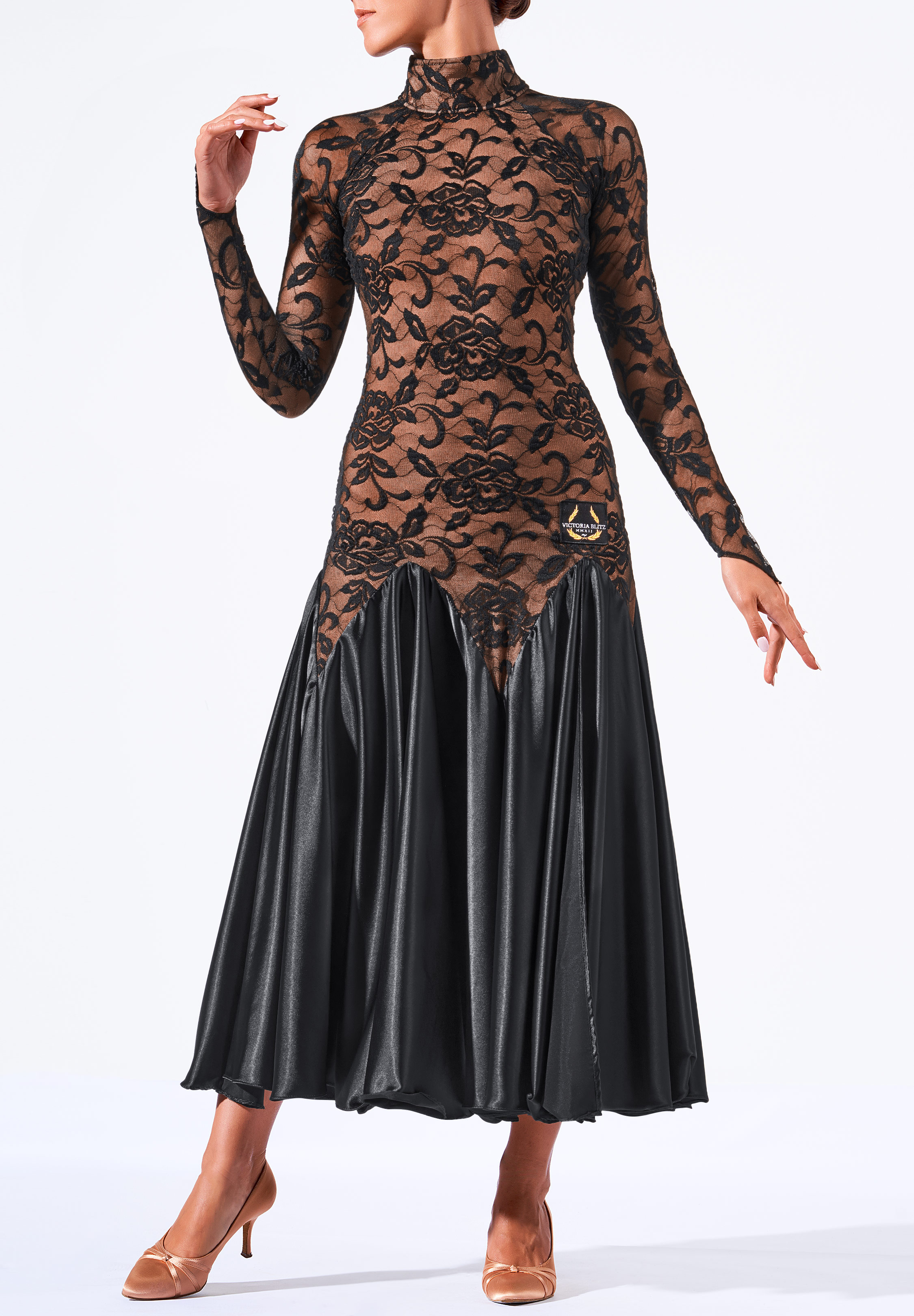 Victoria Blitz Womens Ballroom Dress Guepa-Black