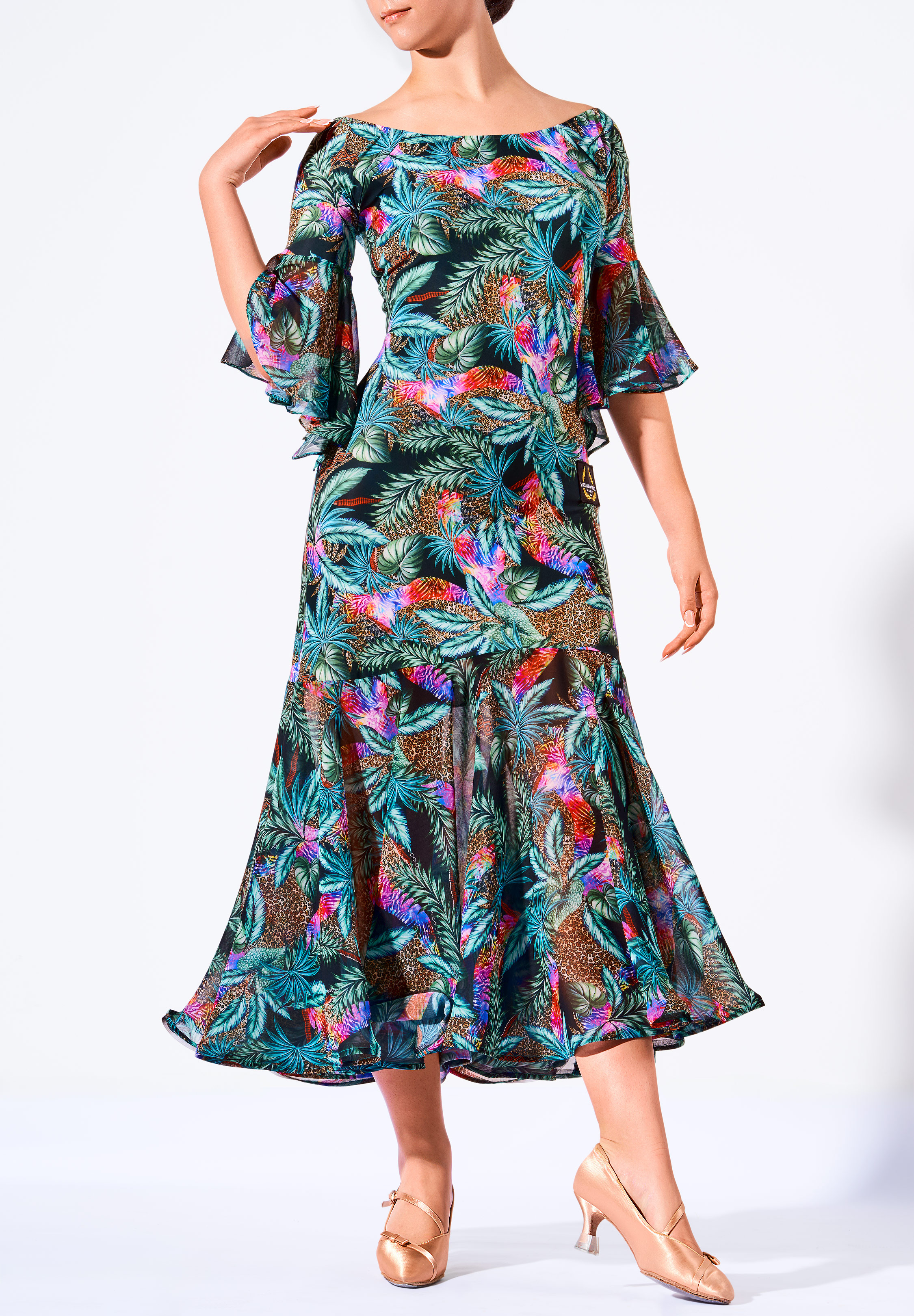 Victoria Blitz Womens Ballroom Dress Spoleto-Jungle