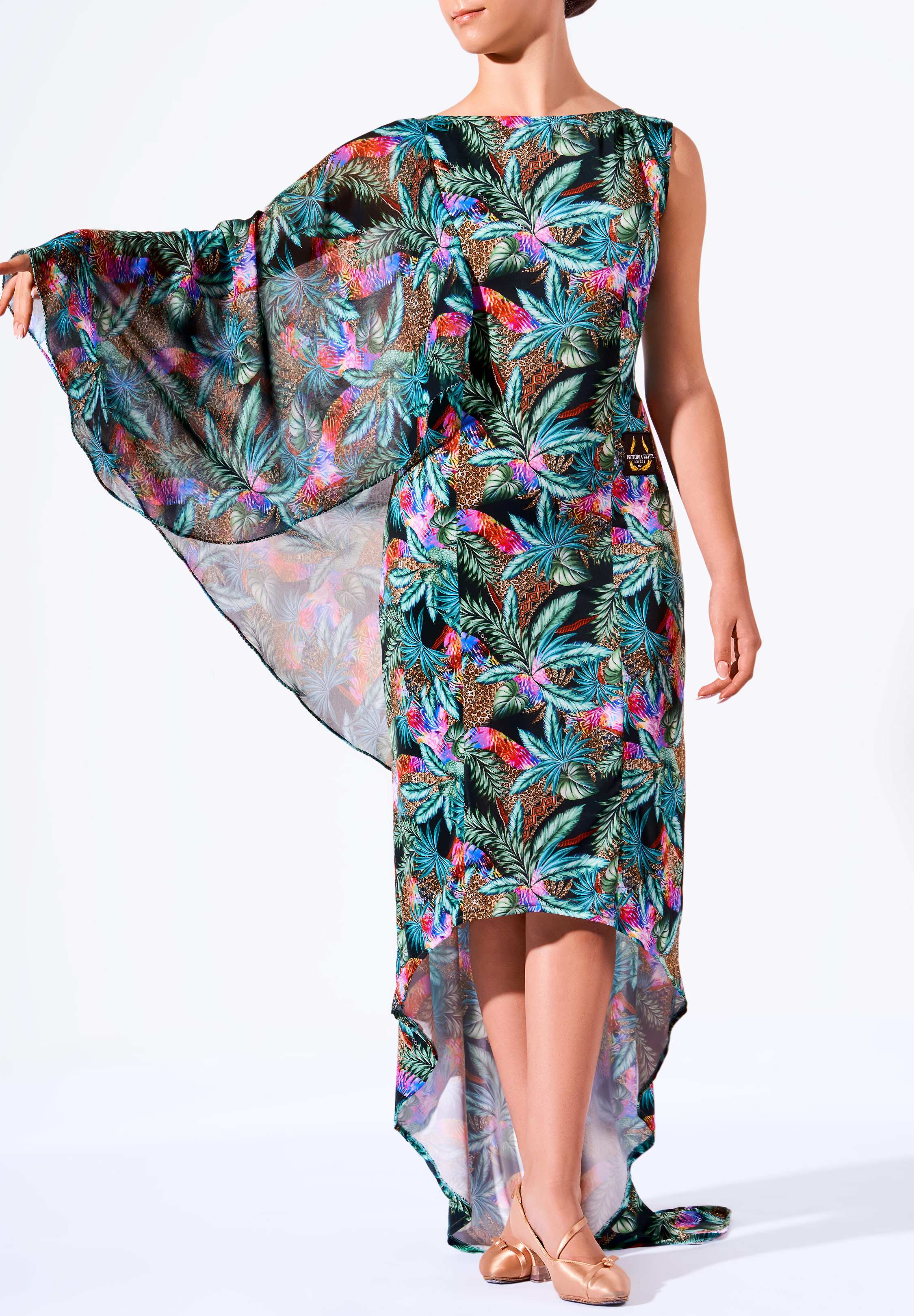 Victoria Blitz Womens Latin Dress Rio-Jungle