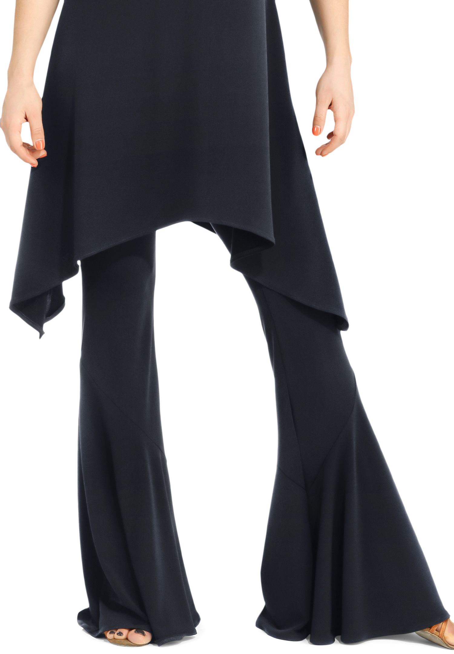 Zdenka Arko Bell Bottom Dance Trousers H1401-Black