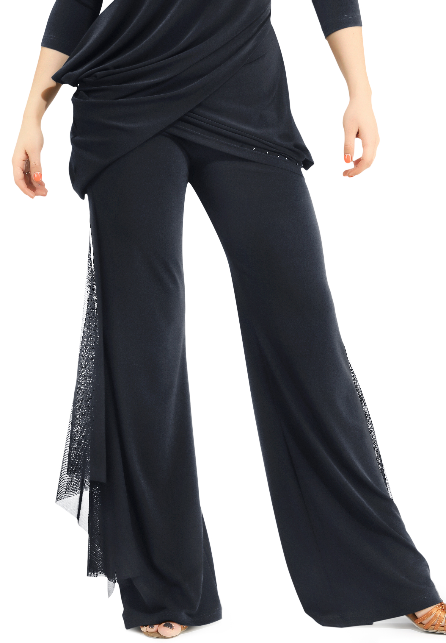 Zdenka Arko Side Insert Dance Pants H1501-Black