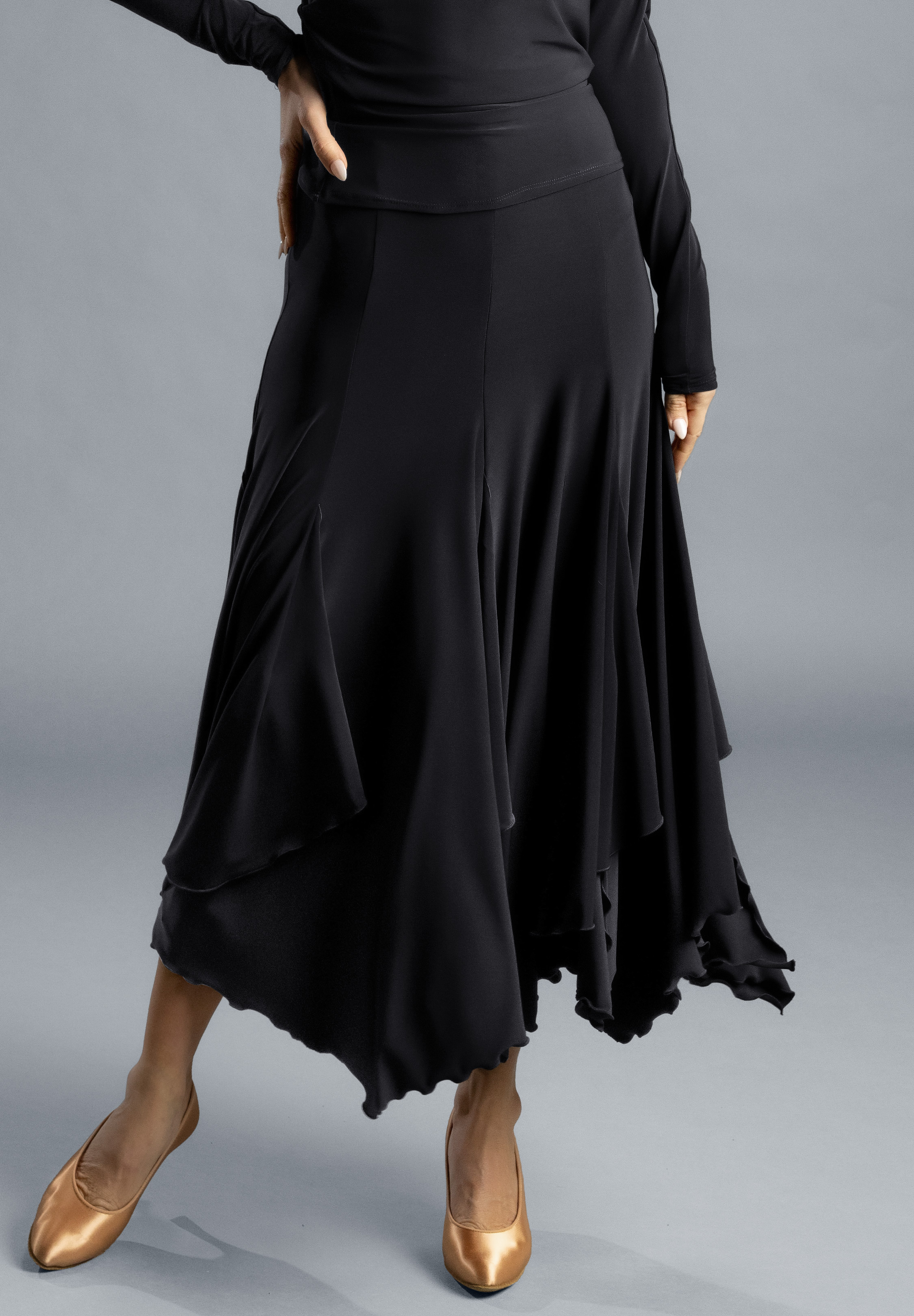 Chrisanne Clover Cressida Ladies Skirt-Black