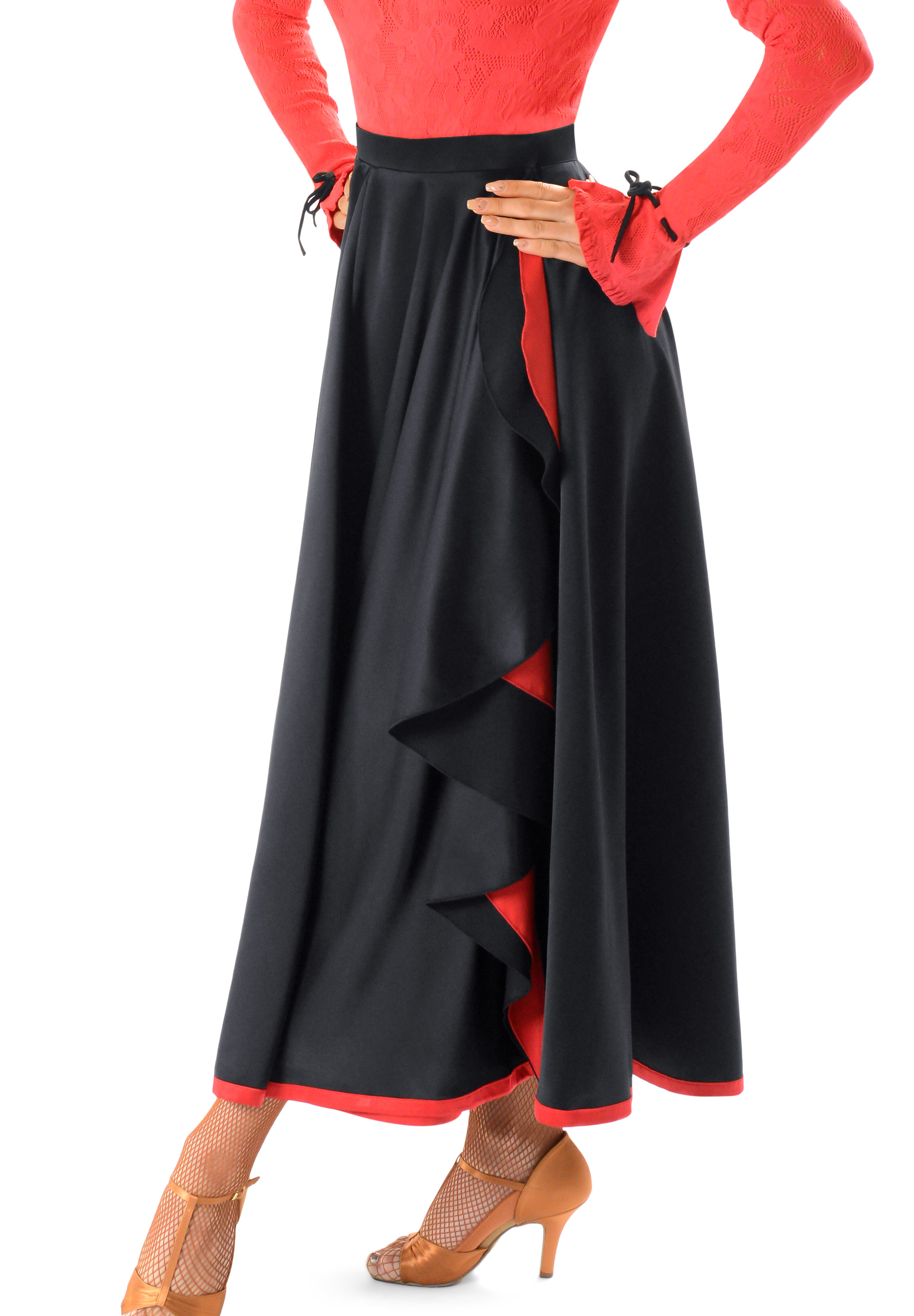 Taka Latin Dance Skirt SK90S-Black