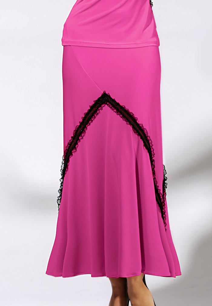 Zdenka Arko Ballroom Dance Skirt S1304-Fuchsia