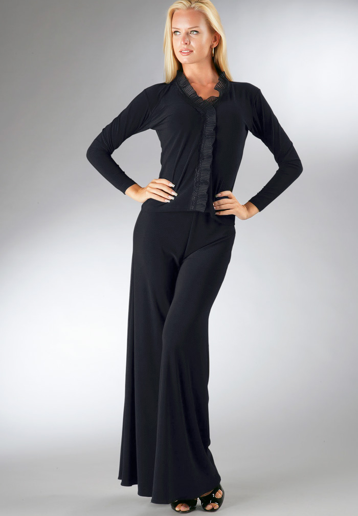 Zdenka Arko Ballroom Dance Top T803-Black