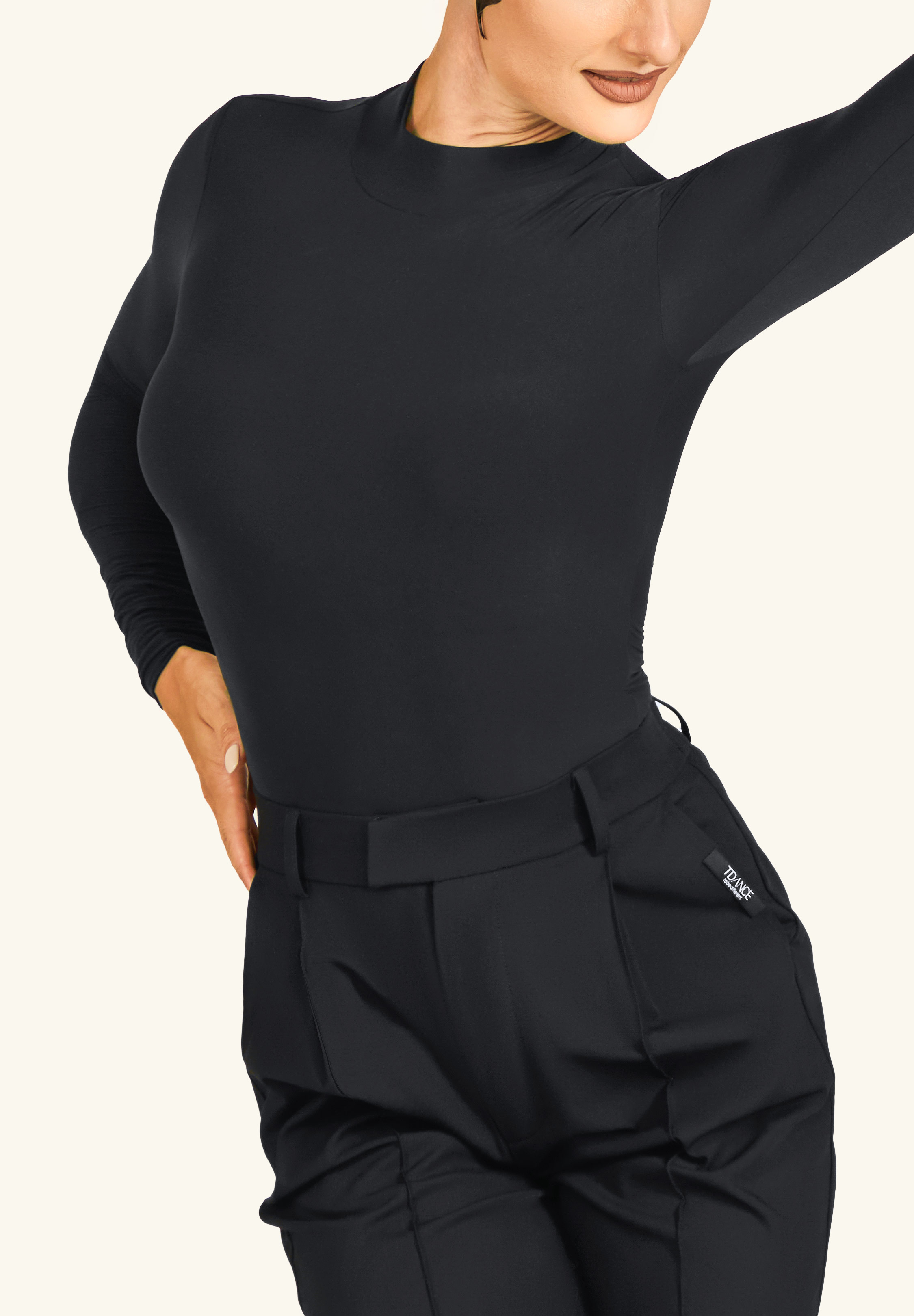 TDANCE Minimal Contour Flow Top GL-0214-Black